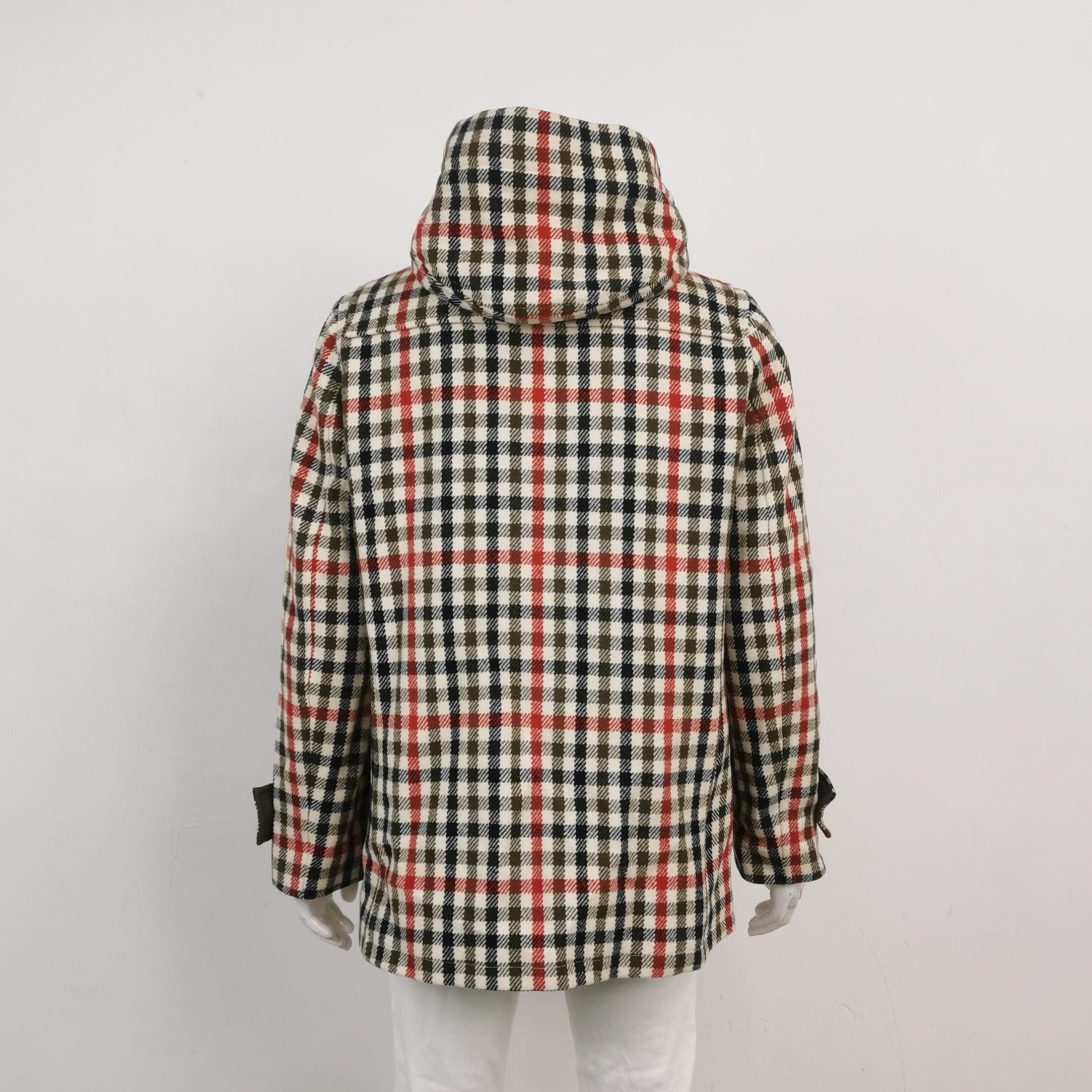 JW Anderson J.W.Anderson Checkered Toggle Hooded Coat Size US L / EU 52-54 / 3 - 3 Thumbnail