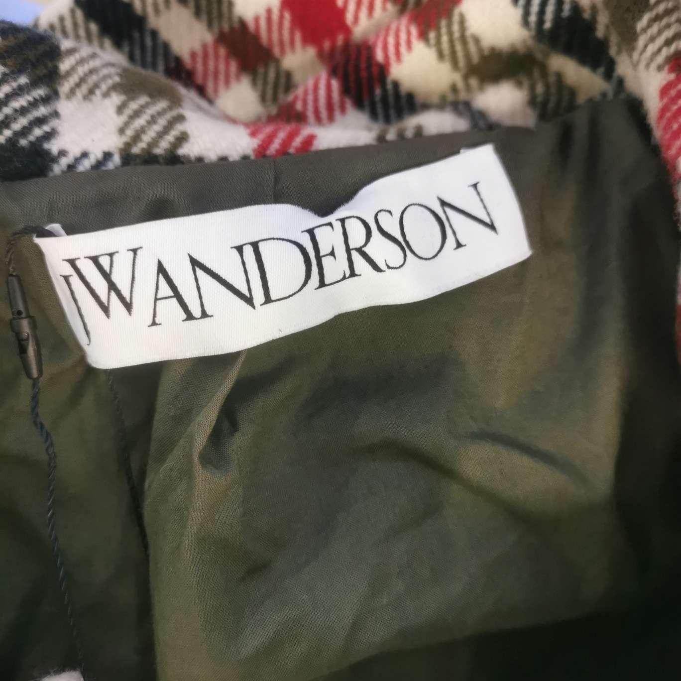 JW Anderson J.W.Anderson Checkered Toggle Hooded Coat Size US L / EU 52-54 / 3 - 10 Thumbnail