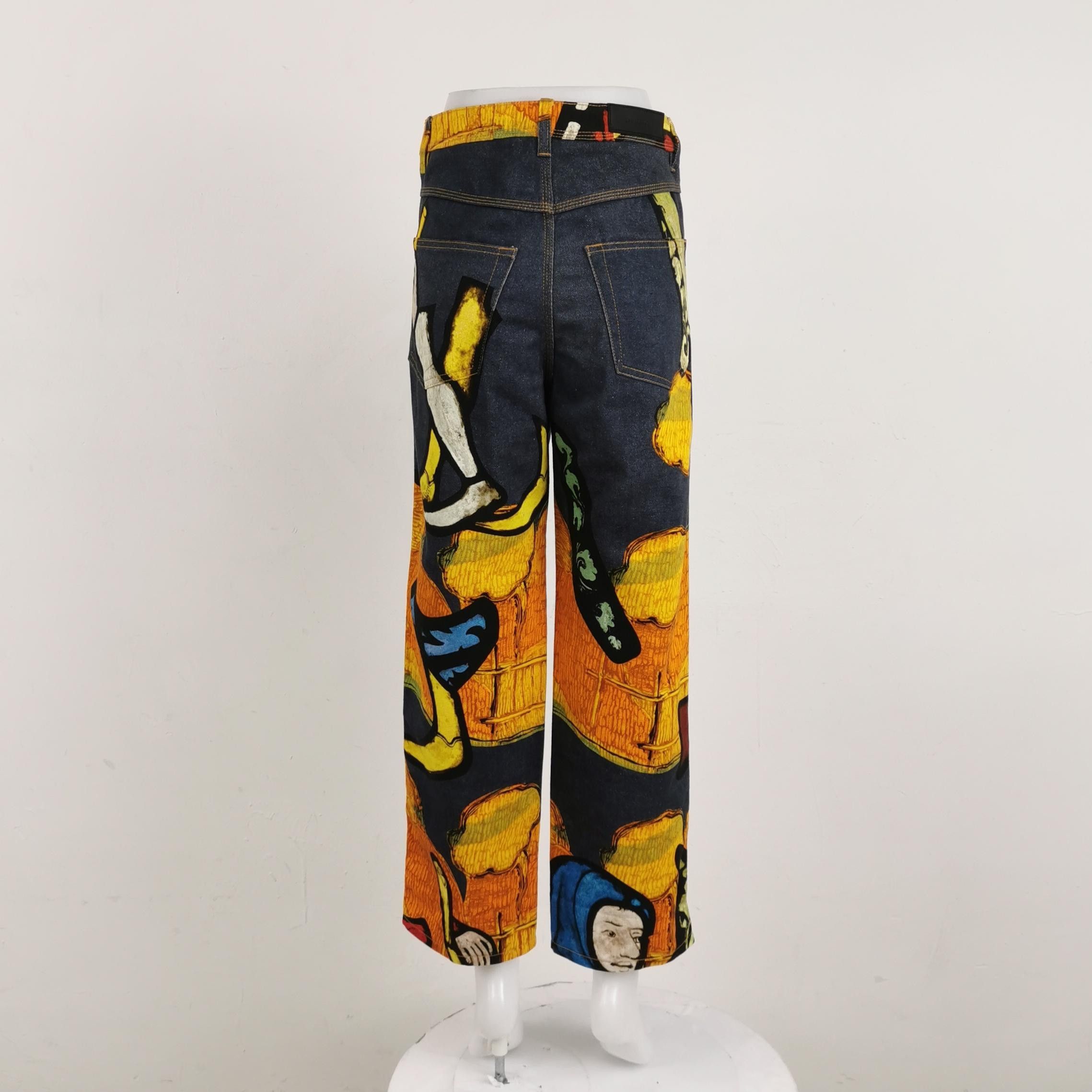 JW Anderson J.W.Anderson Cotton Color-Block Trousers XS US34 Size US 34 / EU 50 - 4 Thumbnail