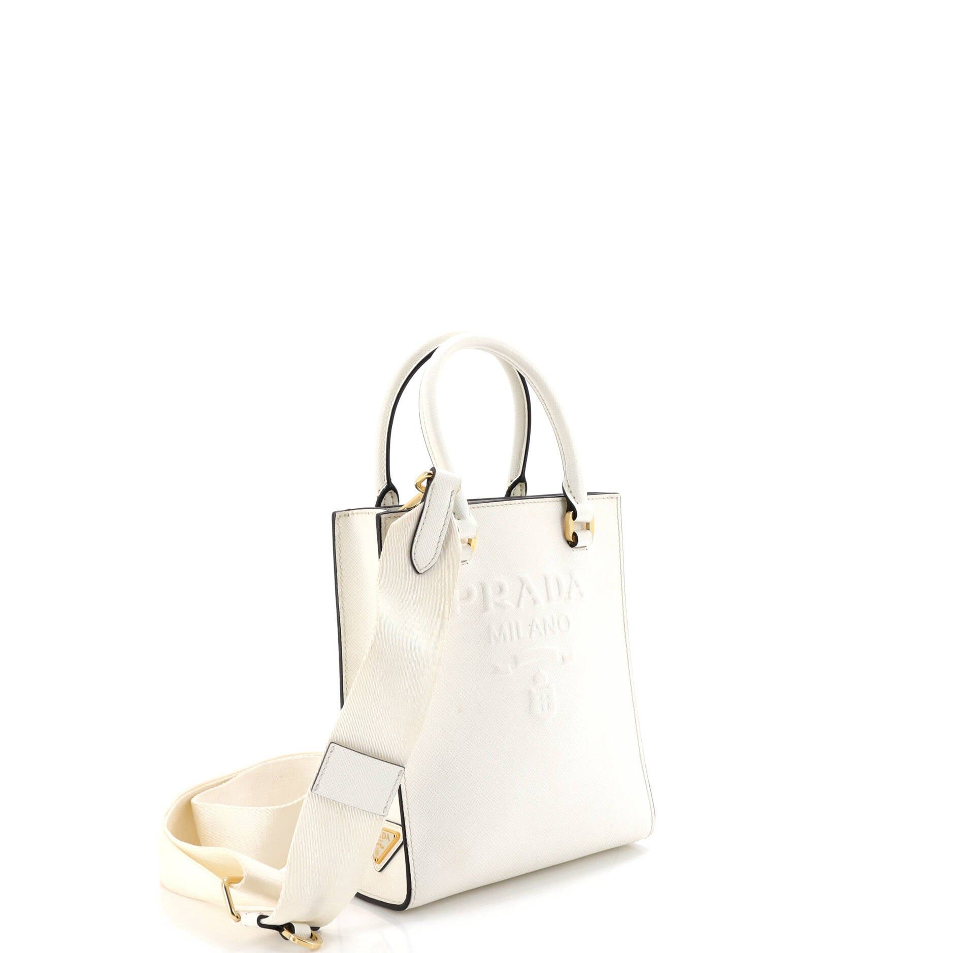 Prada Lux Embossed Logo Tote Size ONE SIZE - 2 Thumbnail