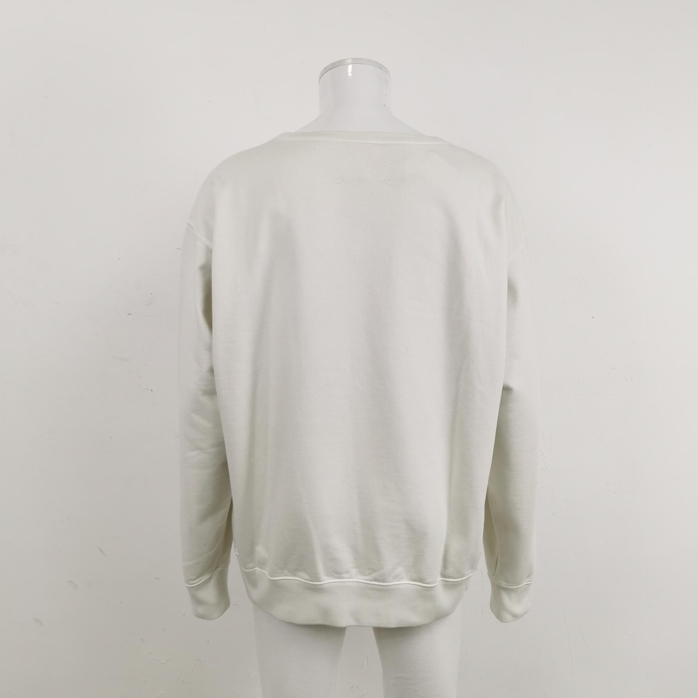 Maison Margiela Maison Margiela Cotton Crewneck Logo Sweatshirt L Size US L / EU 52-54 / 3 - 3 Thumbnail