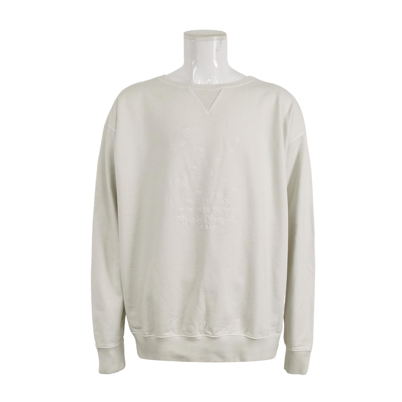 Maison Margiela Maison Margiela Cotton Logo Embroidered Crewneck Sweatshirt L Size US L / EU 52-54 / 3 - 3 Thumbnail