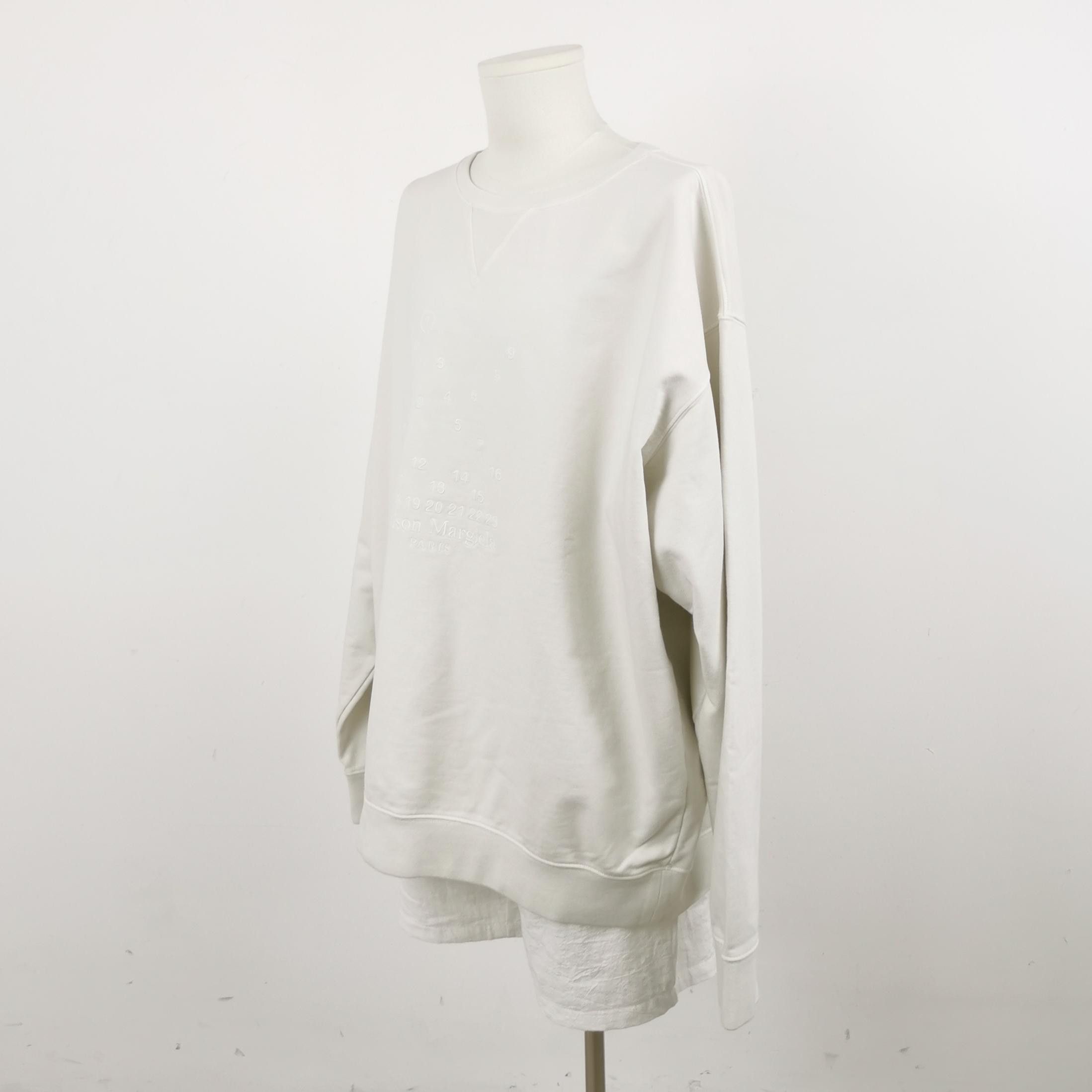 Maison Margiela Maison Margiela XL Cotton Crewneck Logo Sweatshirt Size US XL / EU 56 / 4 - 6 Thumbnail