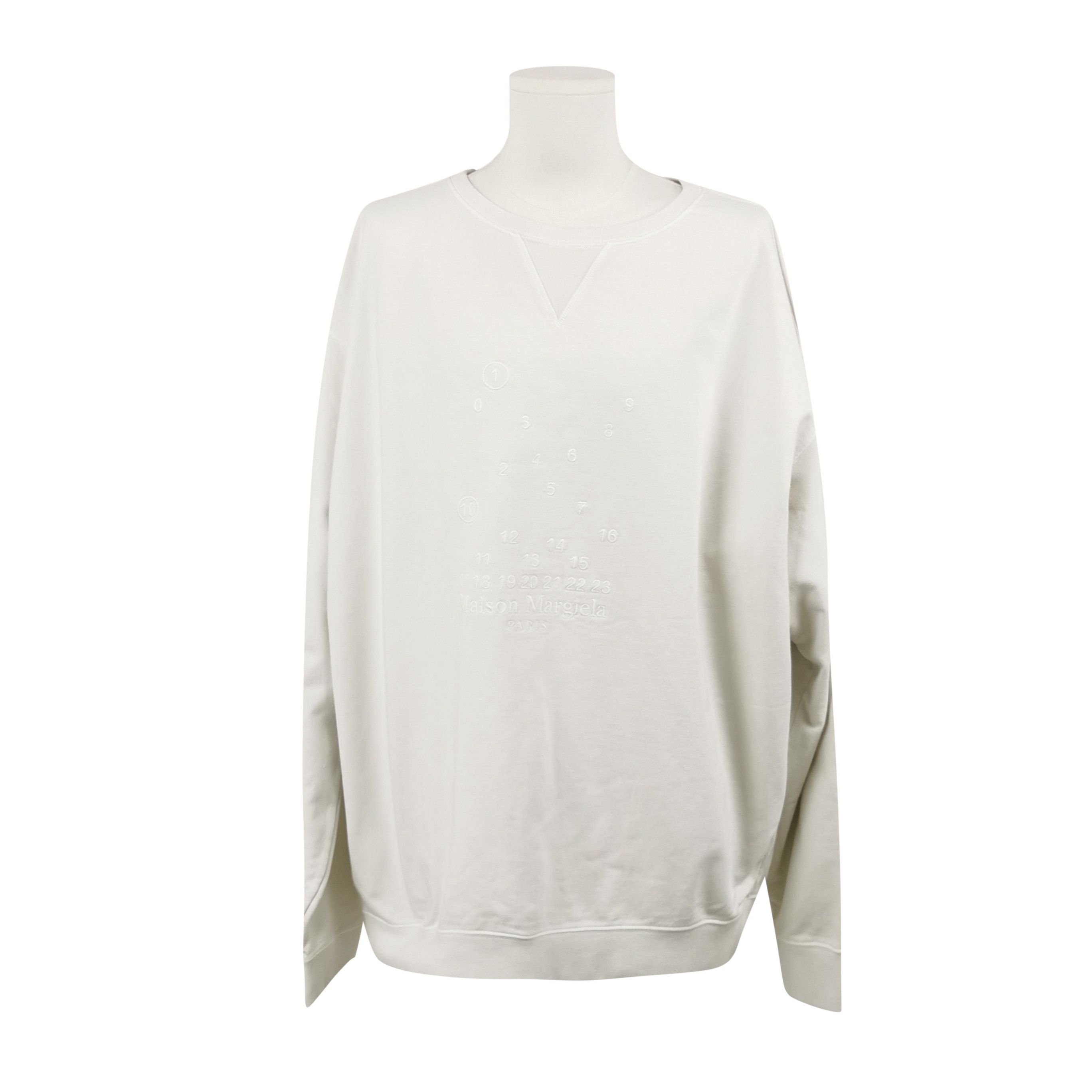 Maison Margiela Maison Margiela XL Cotton Crewneck Logo Sweatshirt Size US XL / EU 56 / 4 - 4 Thumbnail