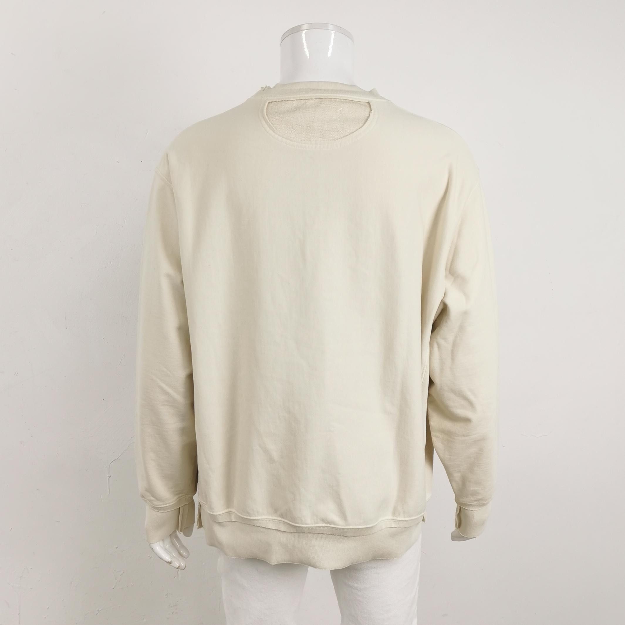 Maison Margiela Maison Margiela Cotton Crewneck Long-Sleeve Sweatshirt L Size US L / EU 52-54 / 3 - 4 Thumbnail