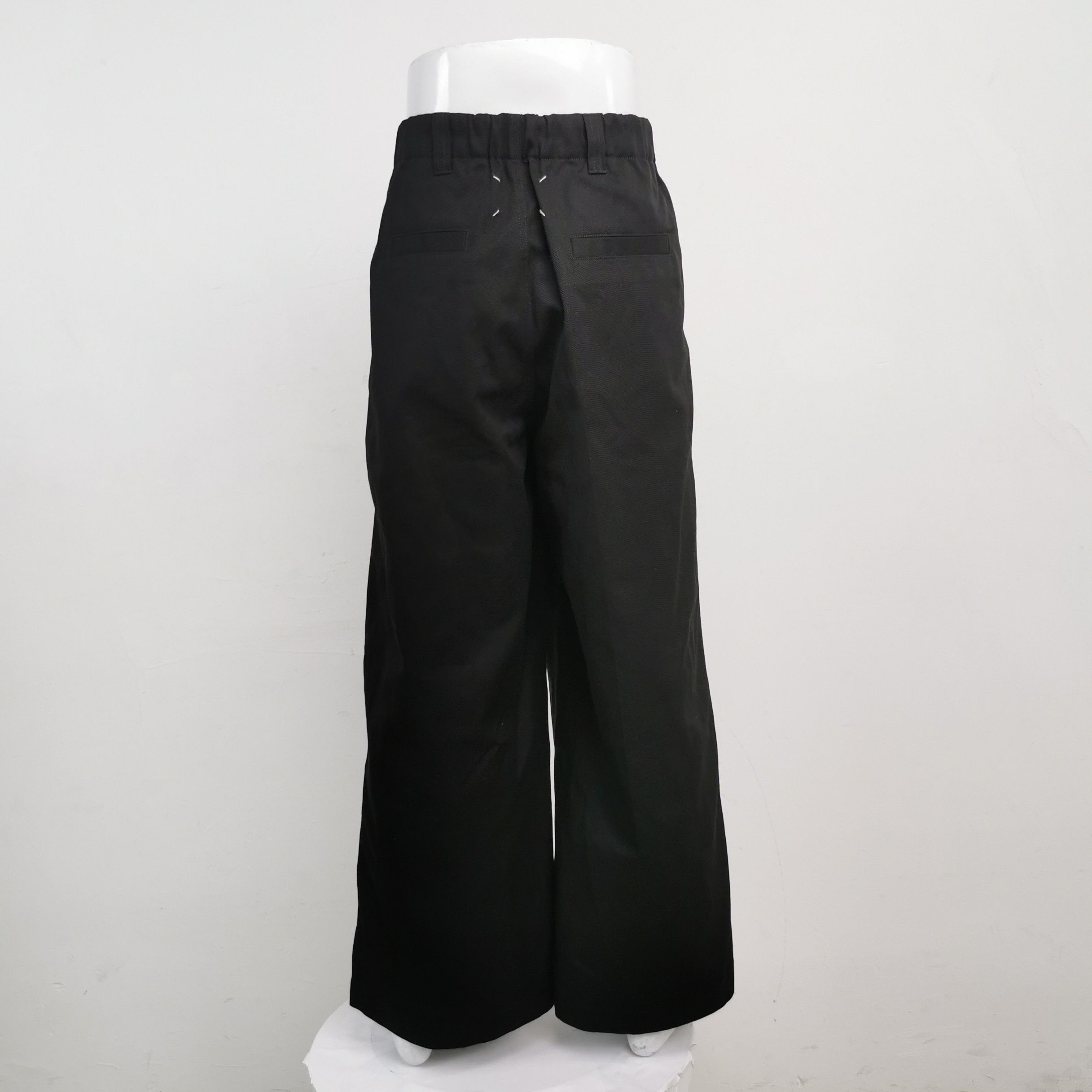 Maison Margiela Maison Margiela Cotton Solid Wide-Leg Pants Size US 32 / EU 48 - 4 Thumbnail