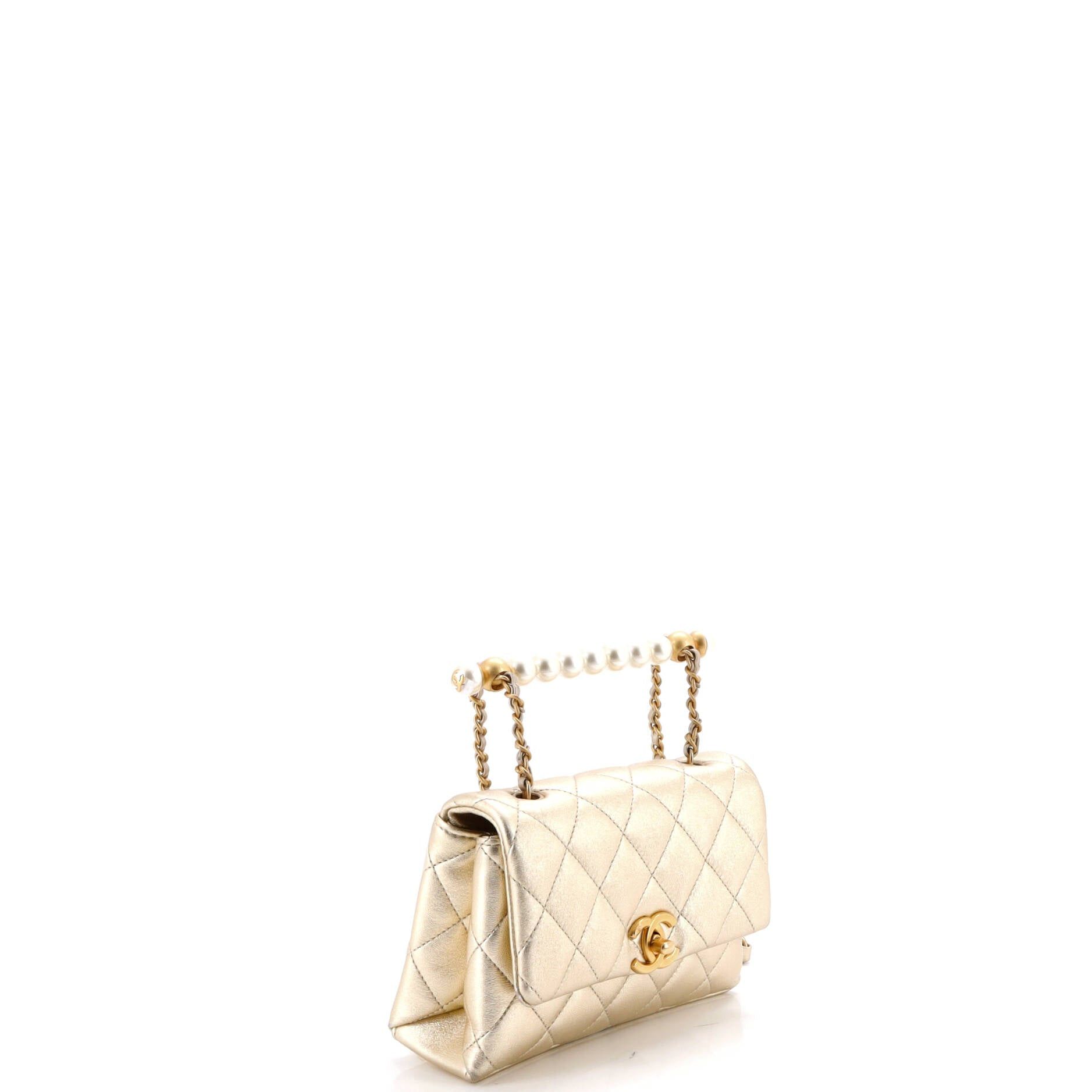 Chanel Chic Pearls Handle Flap Bag Size ONE SIZE - 2 Thumbnail