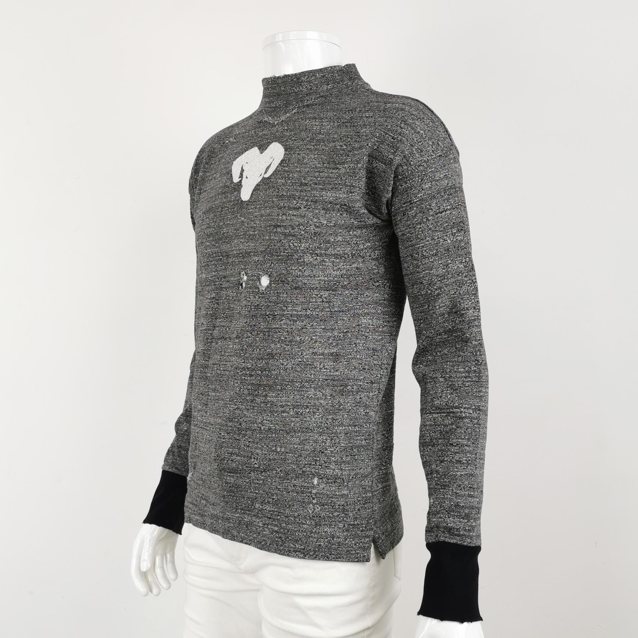 Maison Margiela Maison Margiela Cotton Colorblock Crewneck Sweatshirt 46 Size US S / EU 44-46 / 1 - 6 Thumbnail