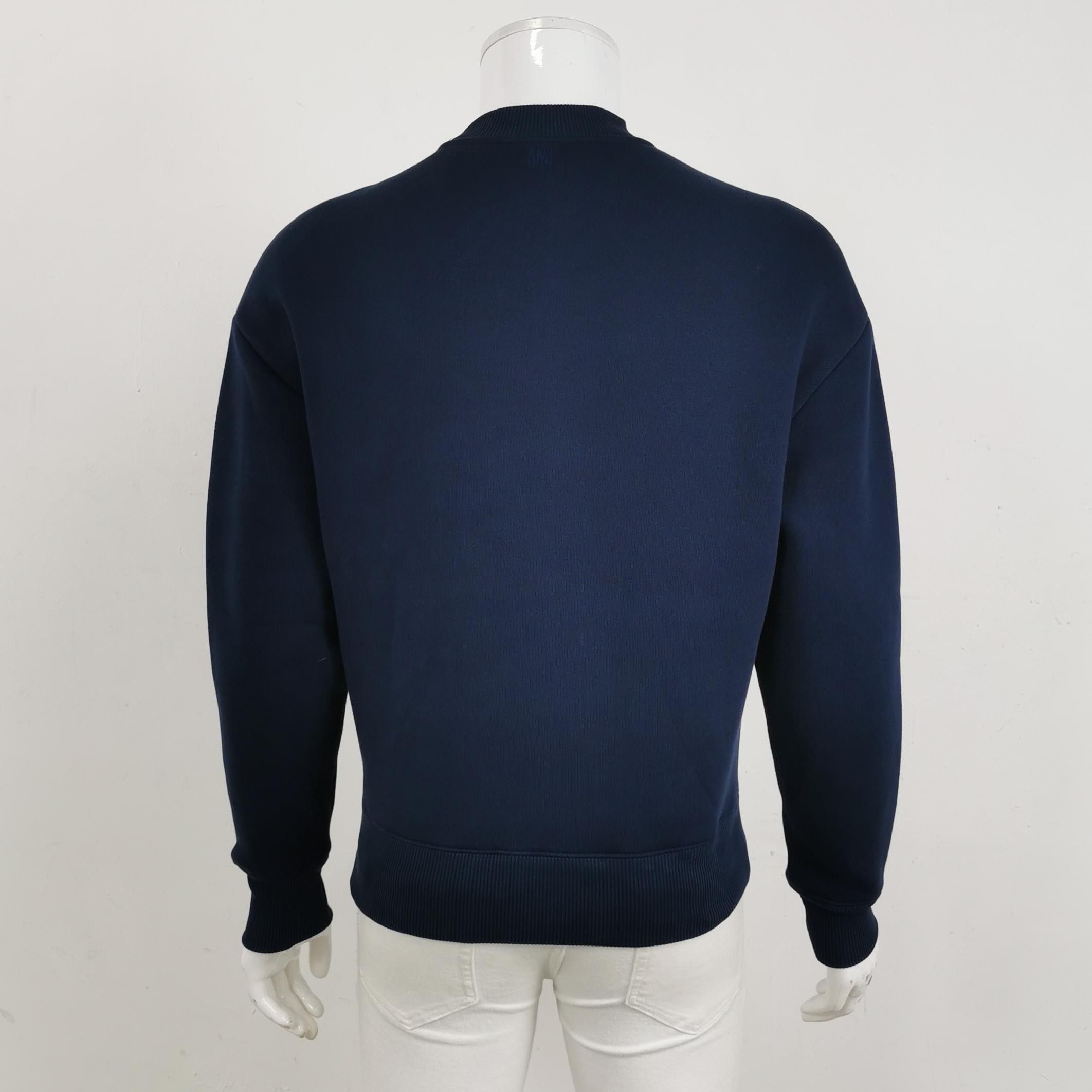 AMI AM Alexandre Mattiussi Cotton Heart Logo Crewneck Sweatshirt XS Size US XS / EU 42 / 0 - 4 Thumbnail