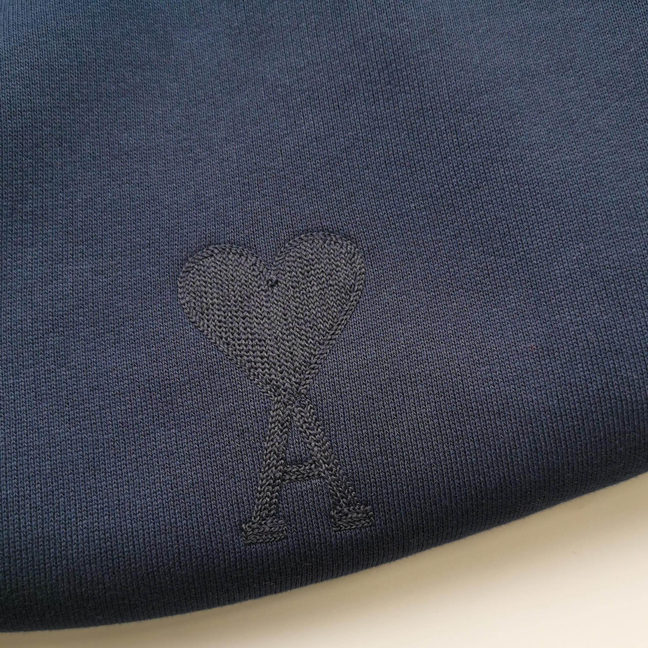 AMI AM Alexandre Mattiussi Cotton Heart Logo Crewneck Sweatshirt XS Size US XS / EU 42 / 0 - 5 Thumbnail