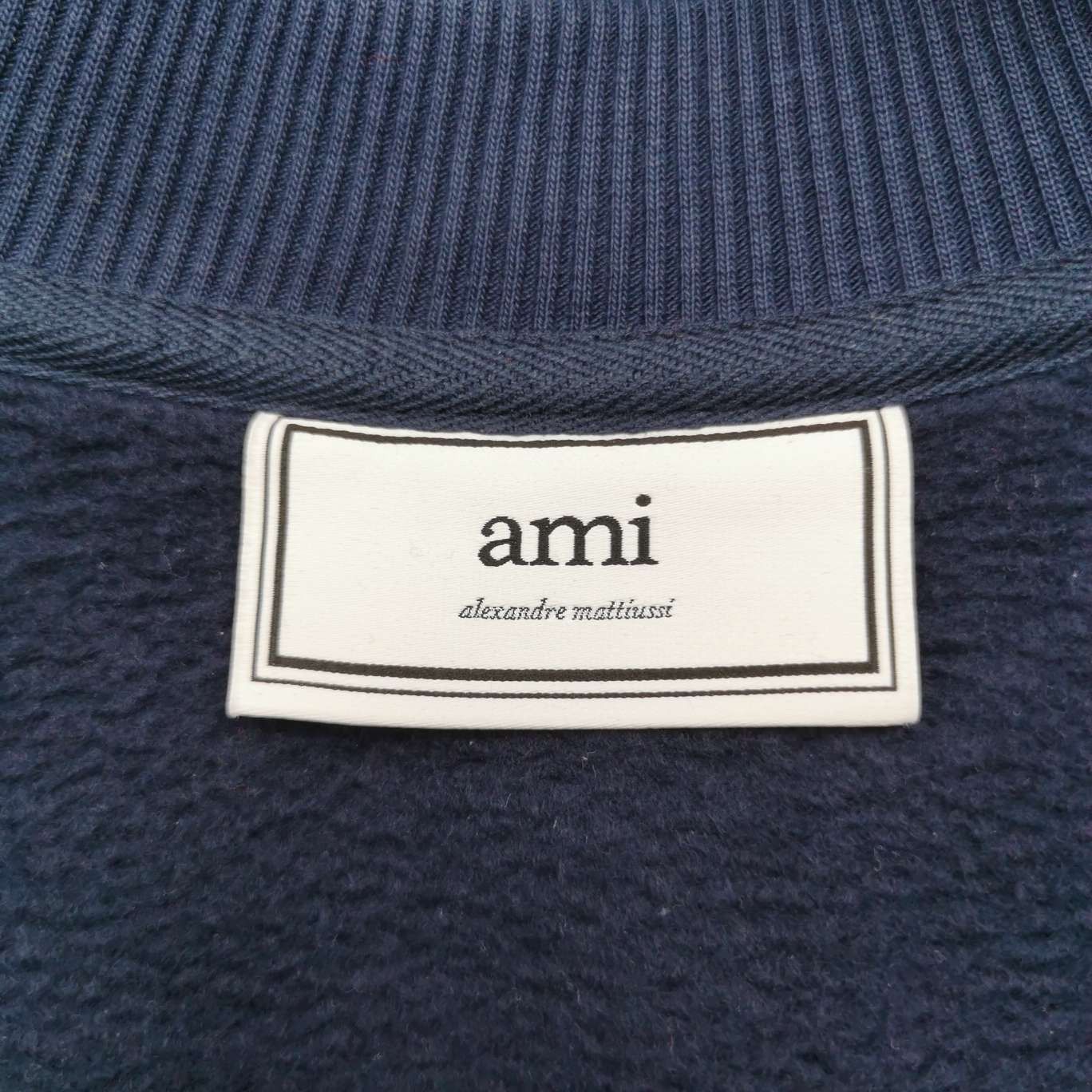 AMI AM Alexandre Mattiussi Cotton Heart Logo Crewneck Sweatshirt XS Size US XS / EU 42 / 0 - 10 Thumbnail