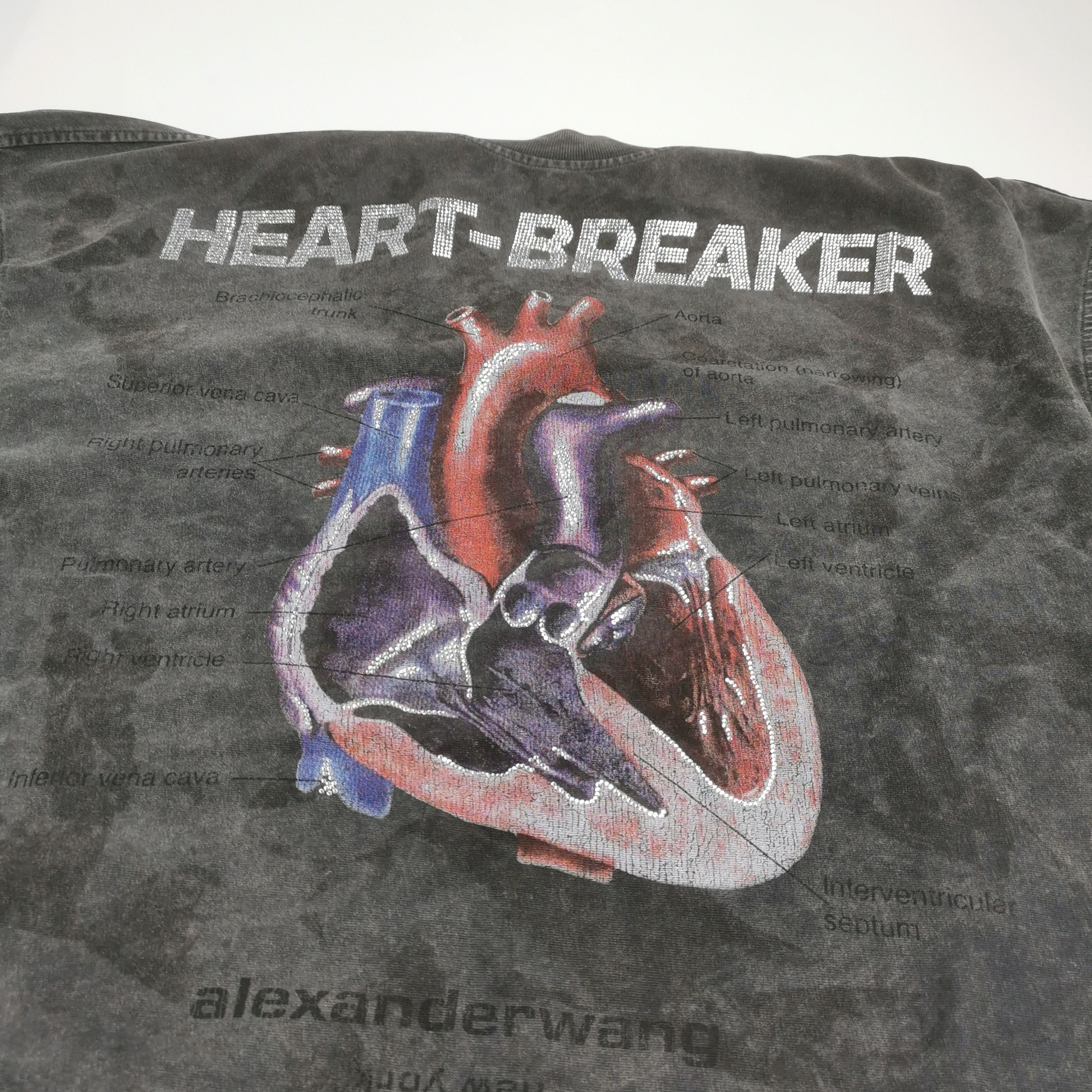 Alexander Wang Alexander Wang 'Heartbreaker' Cotton Graphic T-Shirt XXS Size US XXS / EU 40 - 8 Thumbnail