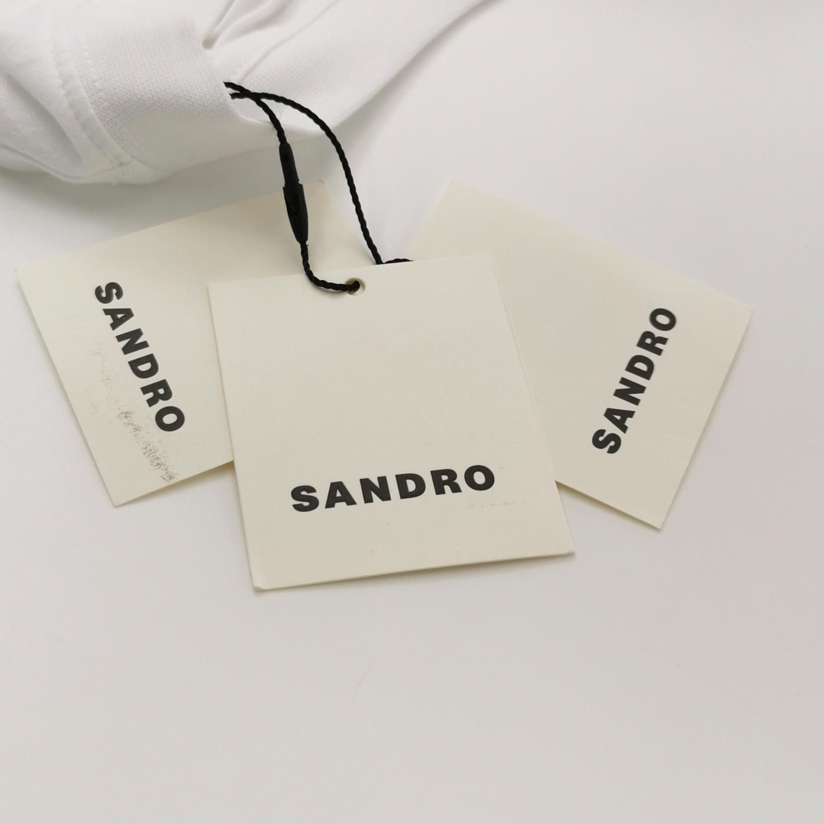 Sandro Sandro Cotton Logo Crew Neck T-Shirt XL Size US XL / EU 56 / 4 - 7 Thumbnail