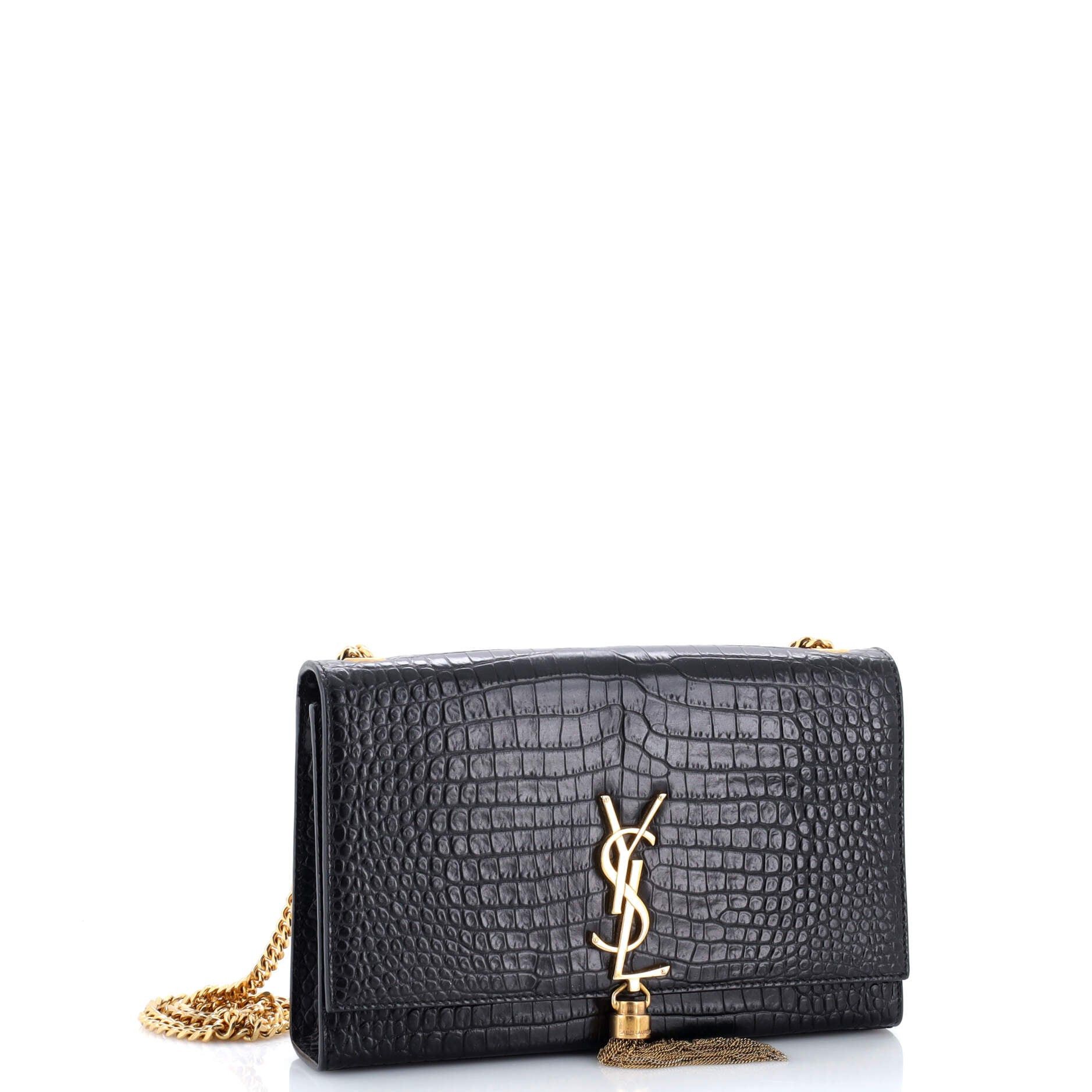Saint Laurent Paris Classic Monogram Tassel Crossbody Bag Size ONE SIZE - 2 Thumbnail