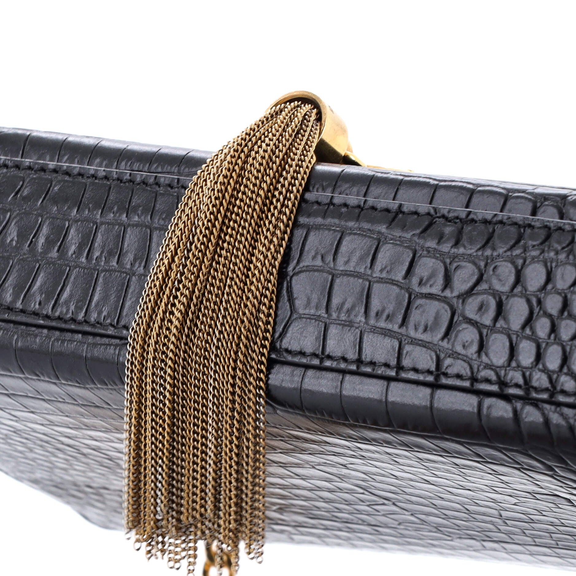 Saint Laurent Paris Classic Monogram Tassel Crossbody Bag Size ONE SIZE - 6 Thumbnail