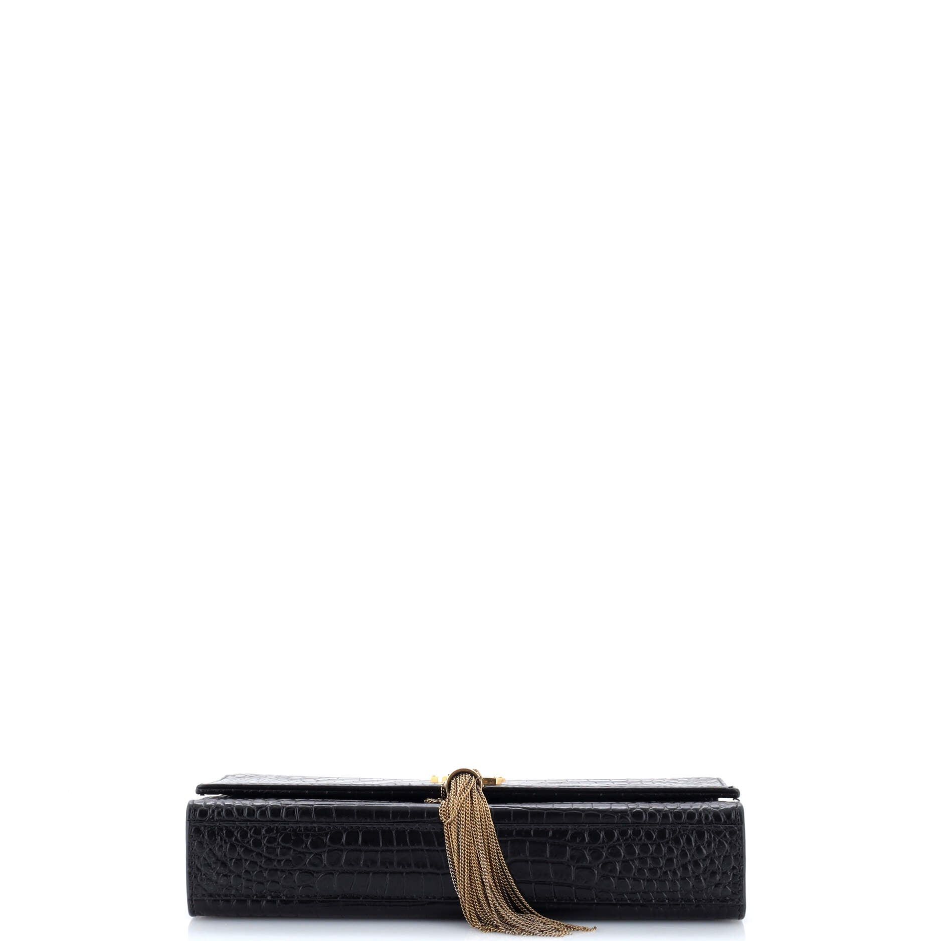 Saint Laurent Paris Classic Monogram Tassel Crossbody Bag Size ONE SIZE - 4 Thumbnail
