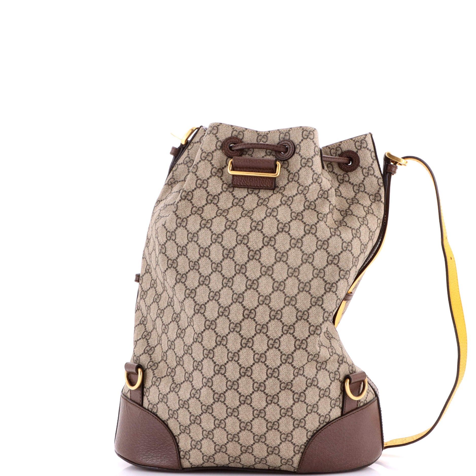Gucci Neo Vintage Drawstring Bucket Backpack Size ONE SIZE - 3 Thumbnail