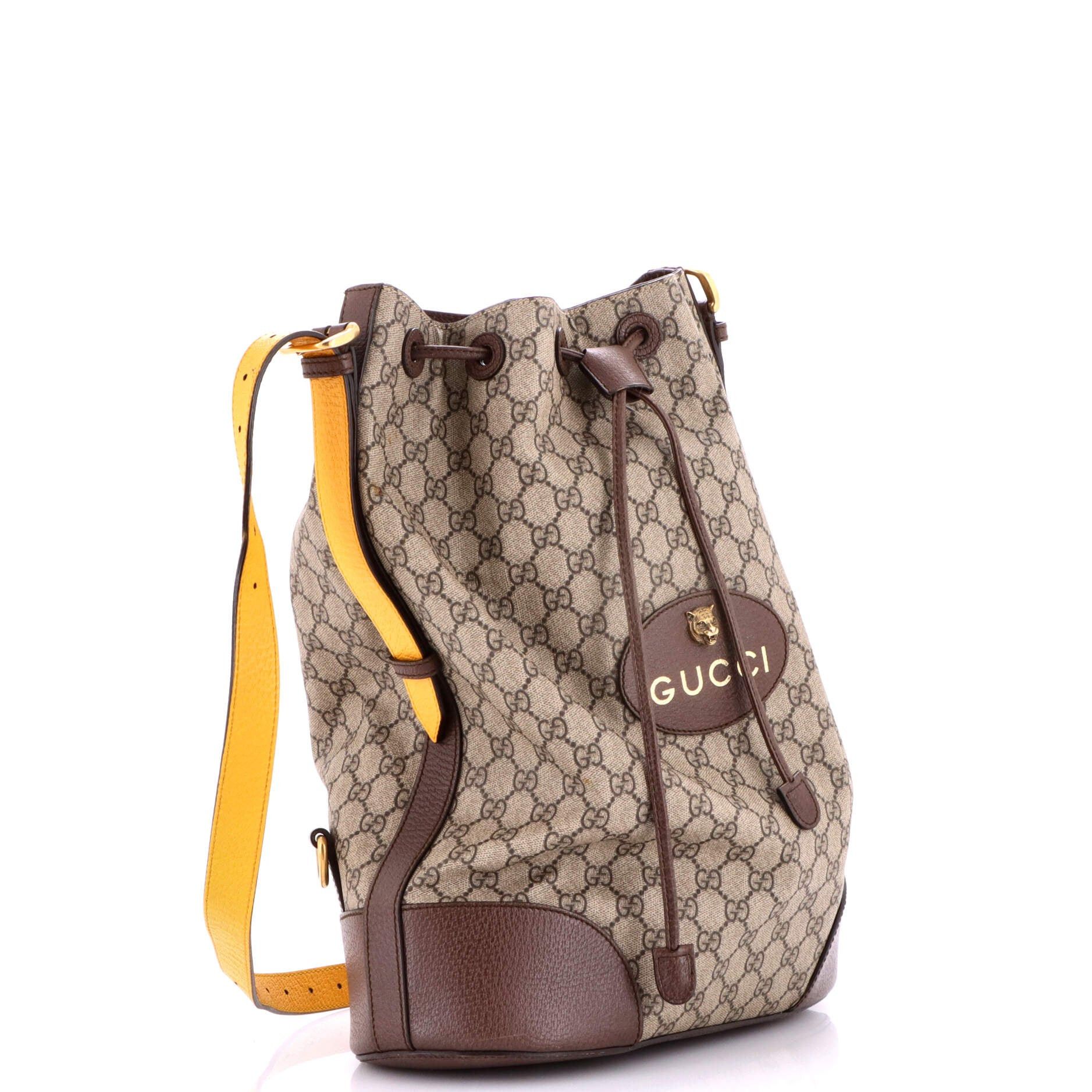 Gucci Neo Vintage Drawstring Bucket Backpack Size ONE SIZE - 2 Thumbnail