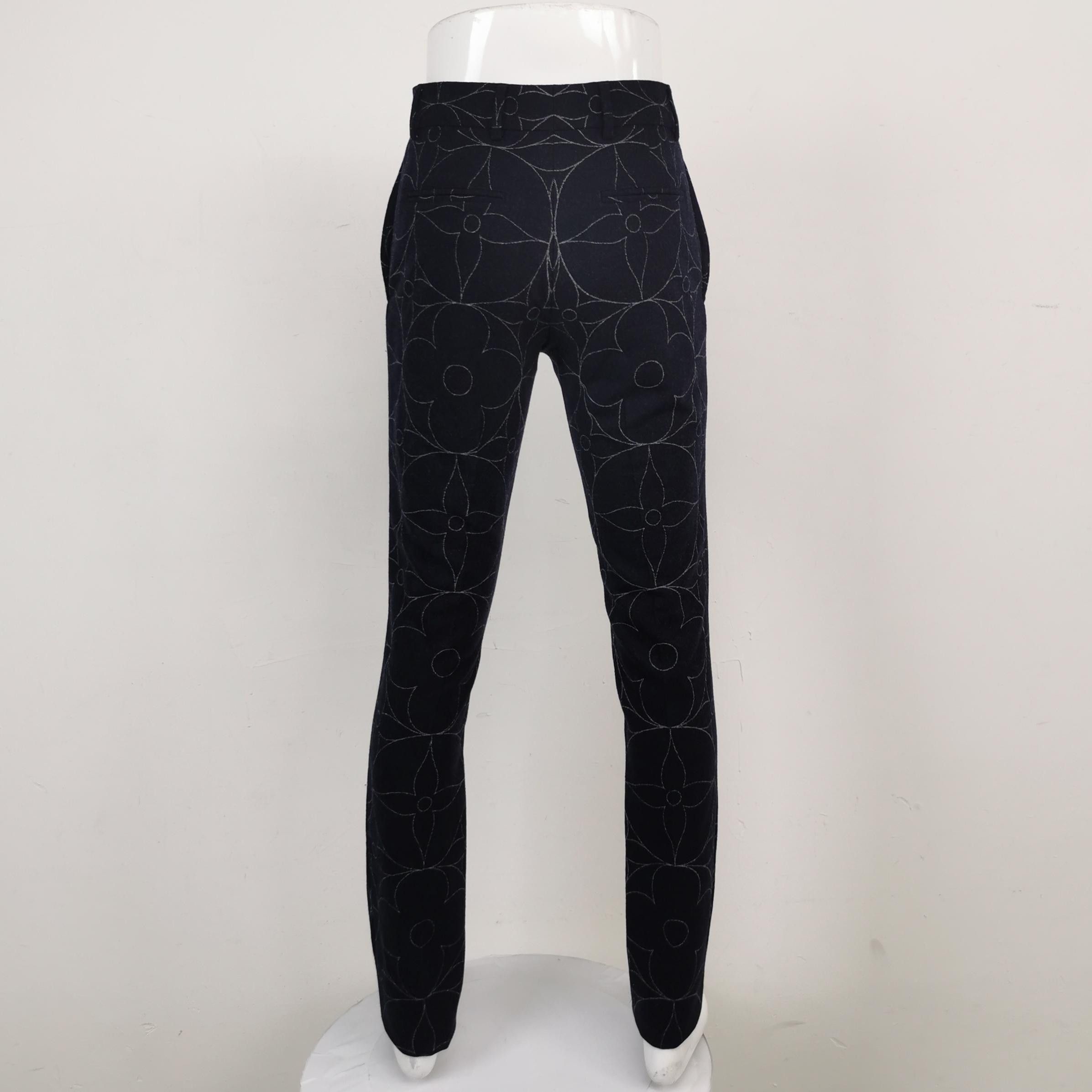 Louis Vuitton Louis Vuitton Wool Color Block Pants Size 36 Size US 36 / EU 52 - 6 Thumbnail