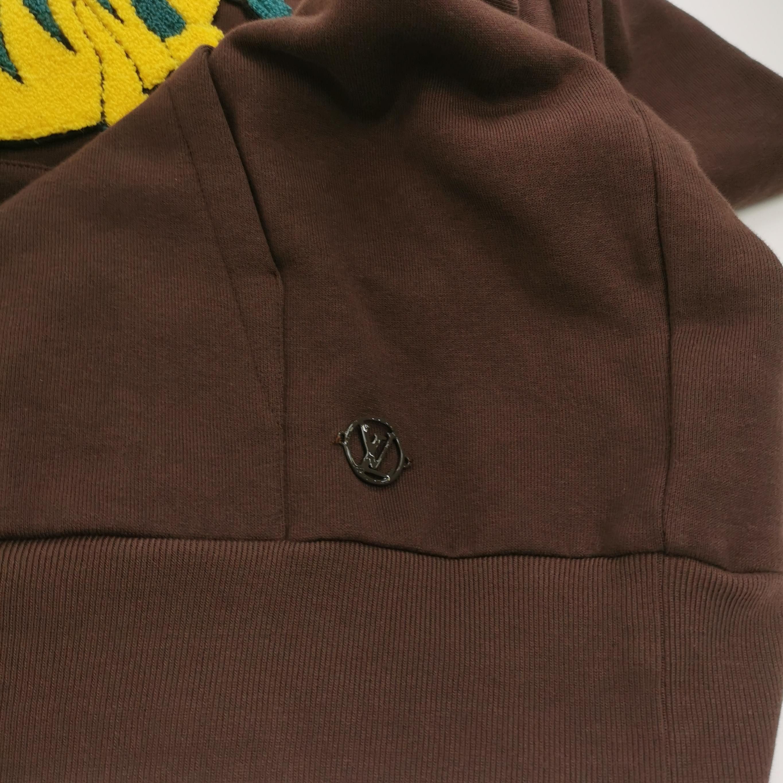 Louis Vuitton Louis Vuitton Brown Graphic Hoodie L Size US L / EU 52-54 / 3 - 9 Thumbnail