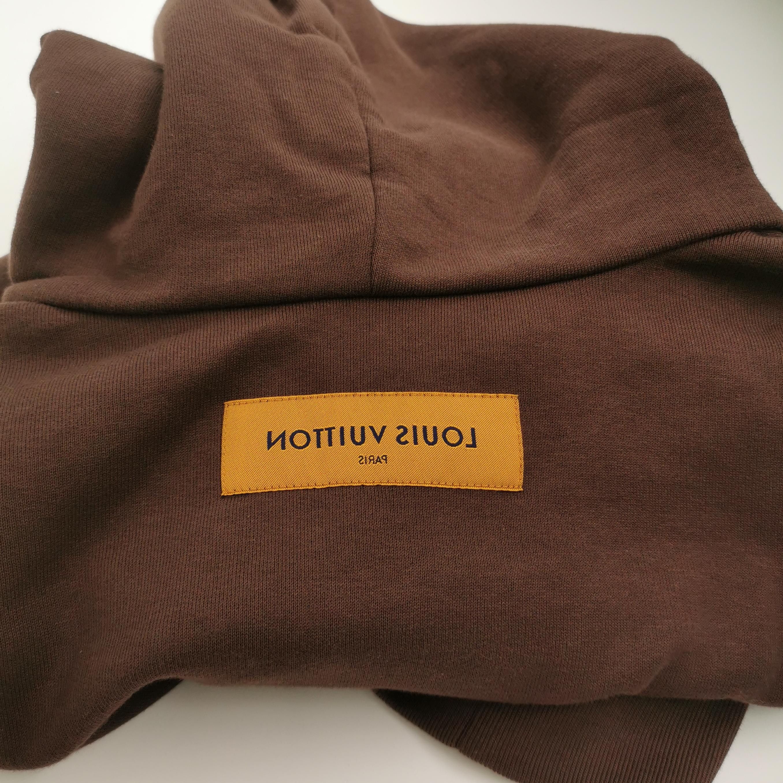 Louis Vuitton Louis Vuitton Brown Graphic Hoodie L Size US L / EU 52-54 / 3 - 8 Thumbnail