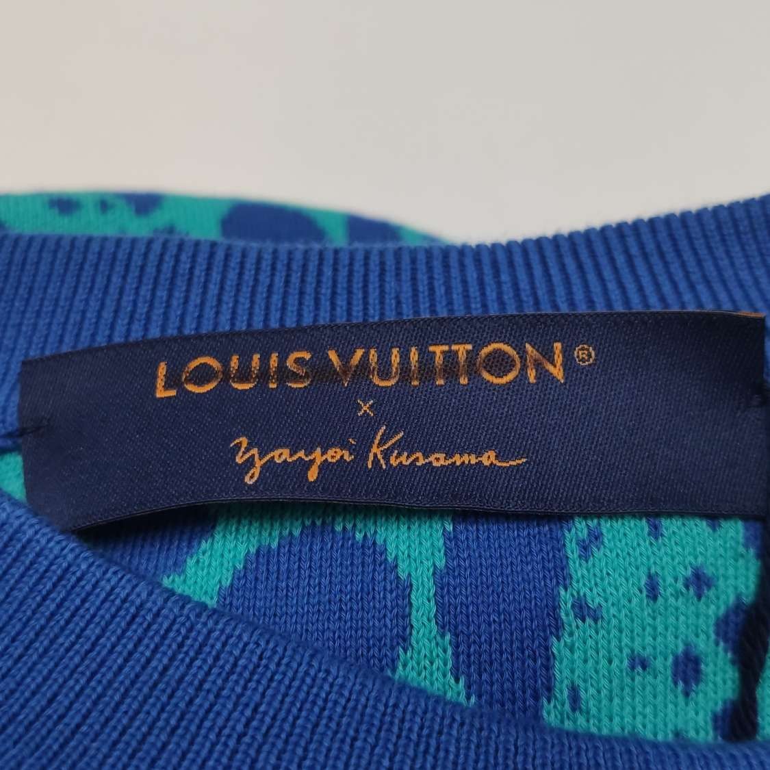Louis Vuitton Louis Vuitton M Blue Teal Polka Dot Knit Size US M / EU 48-50 / 2 - 12 Thumbnail