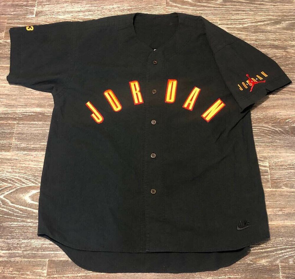 Nike Vintage 90s Air Jordan Baseball Jersey XL Size US XL / EU 56 / 4 - 2 Preview