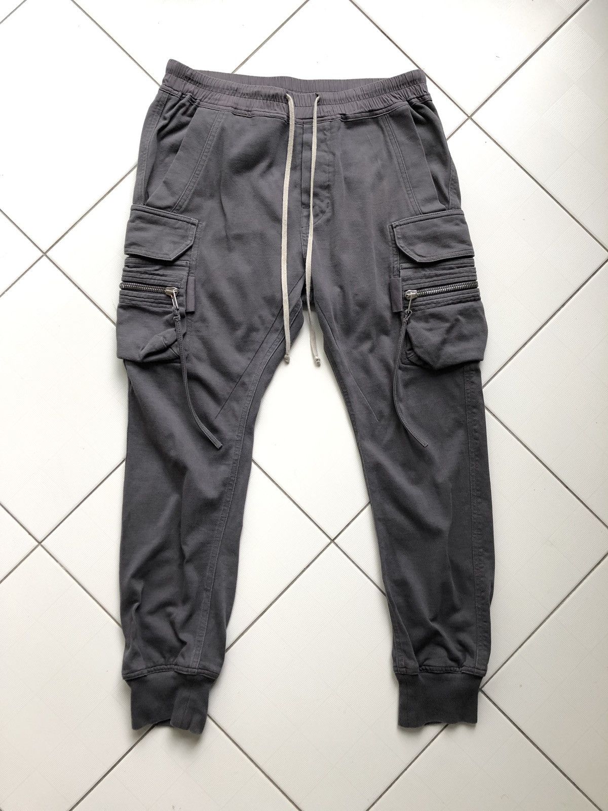 Rick Owens DIRT SS18 MAINLINE Iron Purple Grey Rick Owens Cargo Jogger |  Grailed