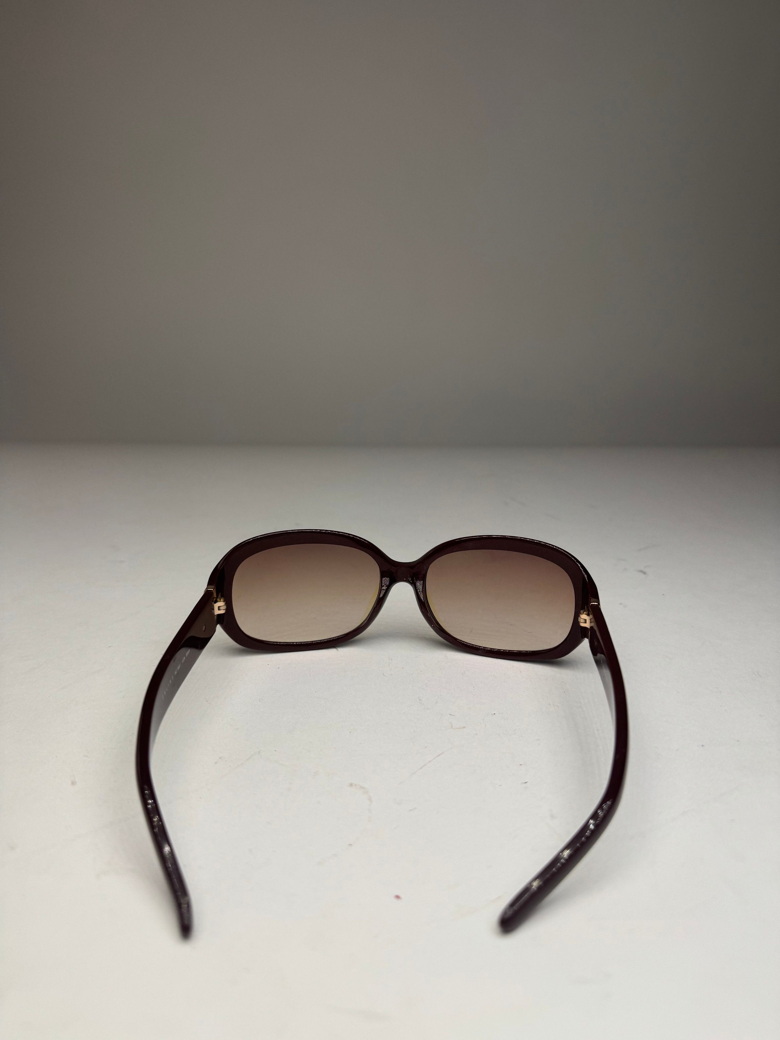 Celine Vintage Paris Triomphe Logo Sunglasses Purple Size ONE SIZE - 5 Thumbnail