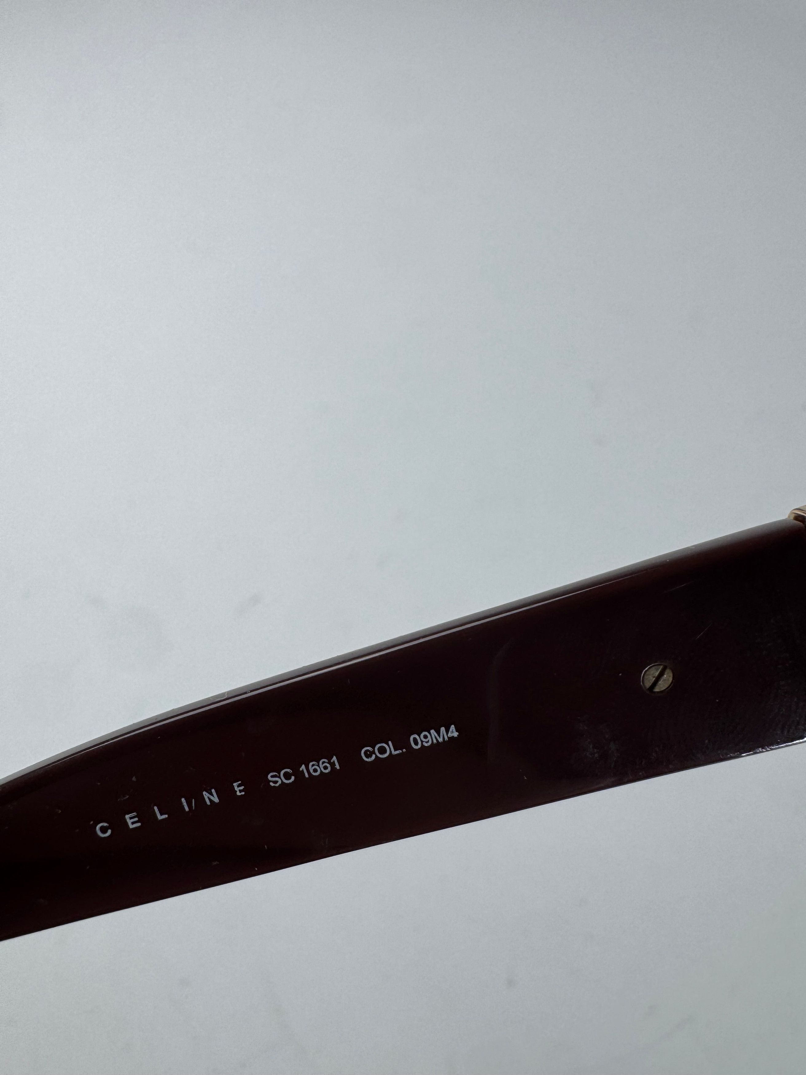 Celine Vintage Paris Triomphe Logo Sunglasses Purple Size ONE SIZE - 9 Thumbnail