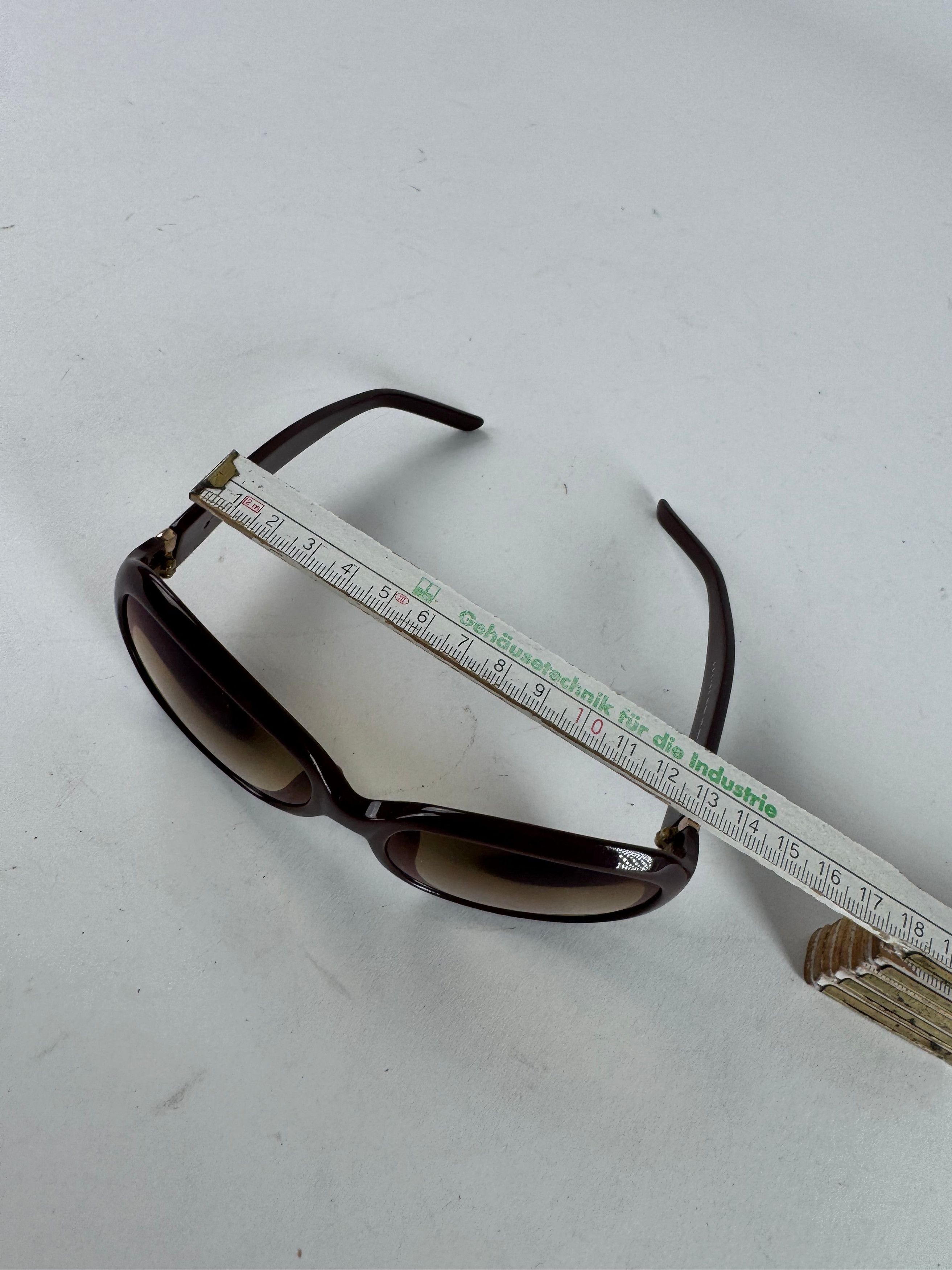 Celine Vintage Paris Triomphe Logo Sunglasses Purple Size ONE SIZE - 6 Thumbnail