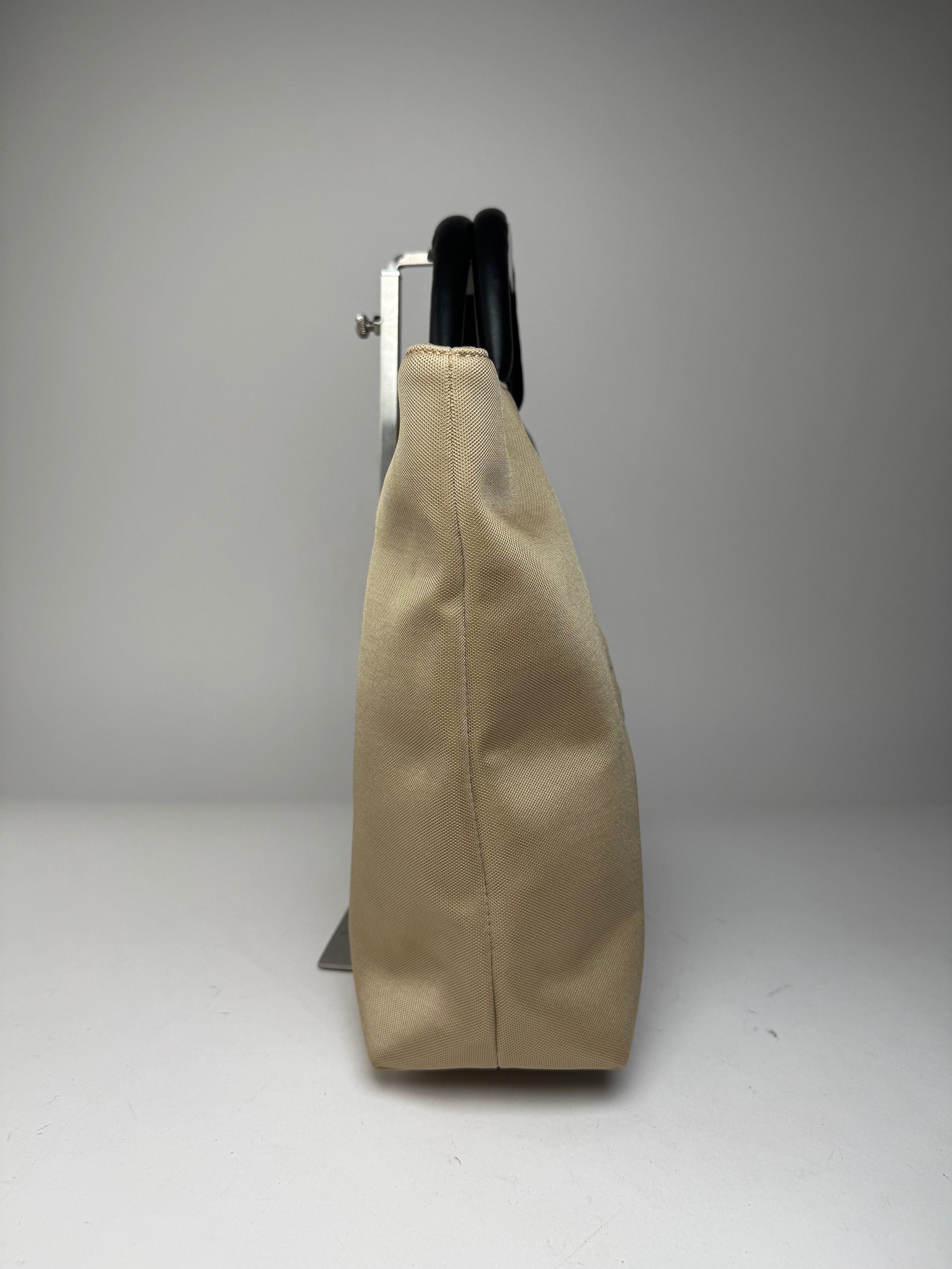 Balenciaga Vintage Canvas Leather Handbag Golden Black Size ONE SIZE - 7 Thumbnail