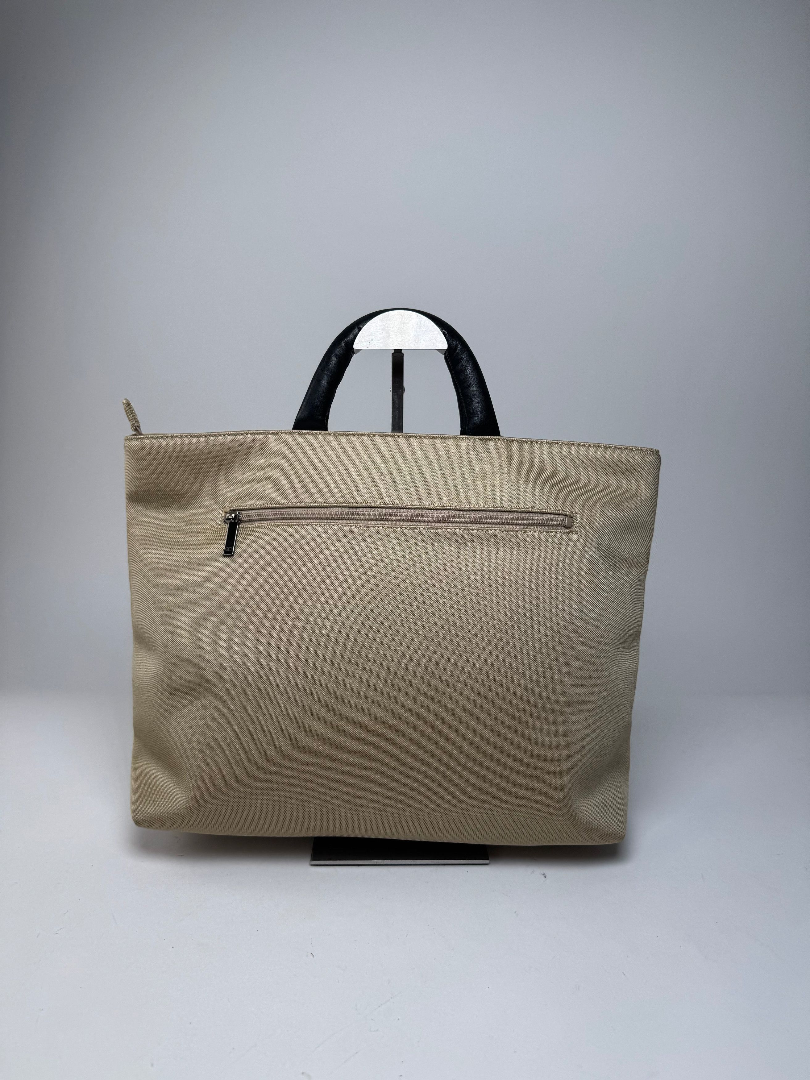 Balenciaga Vintage Canvas Leather Handbag Golden Black Size ONE SIZE - 8 Thumbnail