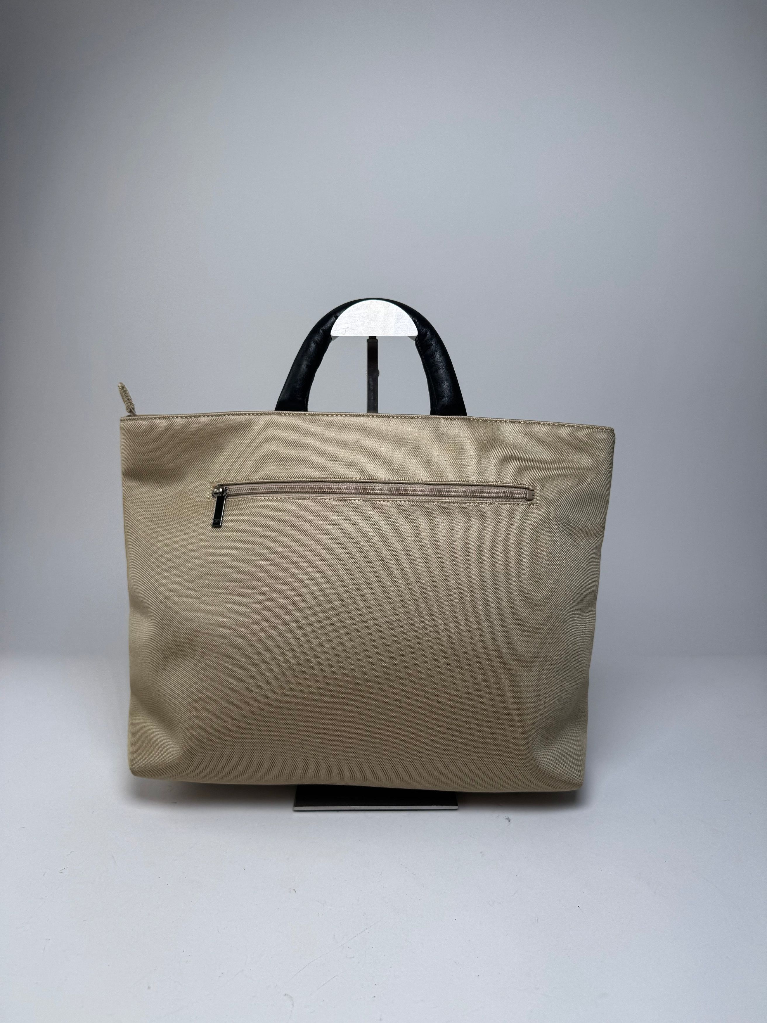 Balenciaga Vintage Canvas Leather Handbag Golden Black Size ONE SIZE - 2 Thumbnail