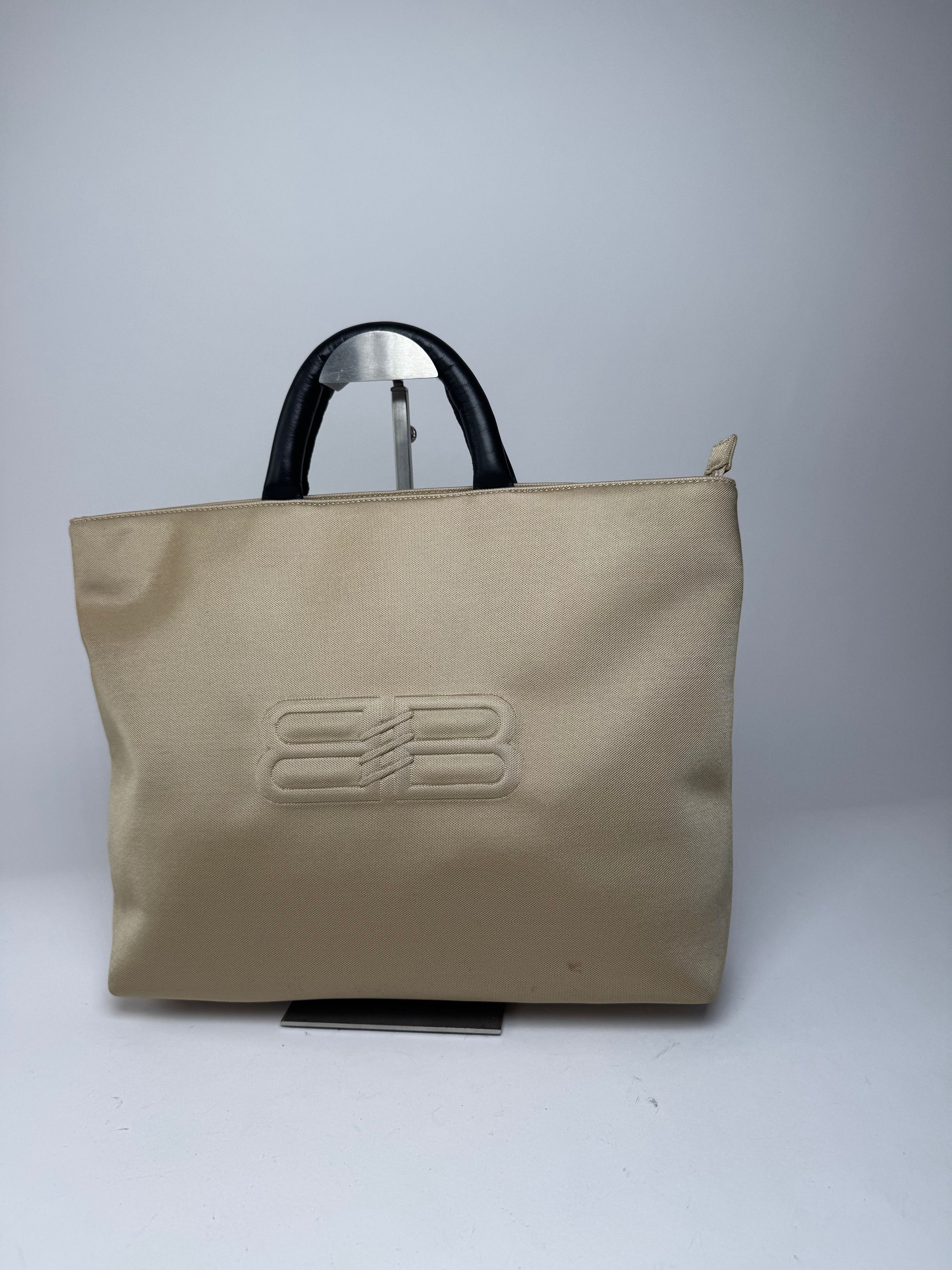 Balenciaga Vintage Canvas Leather Handbag Golden Black Size ONE SIZE - 6 Thumbnail
