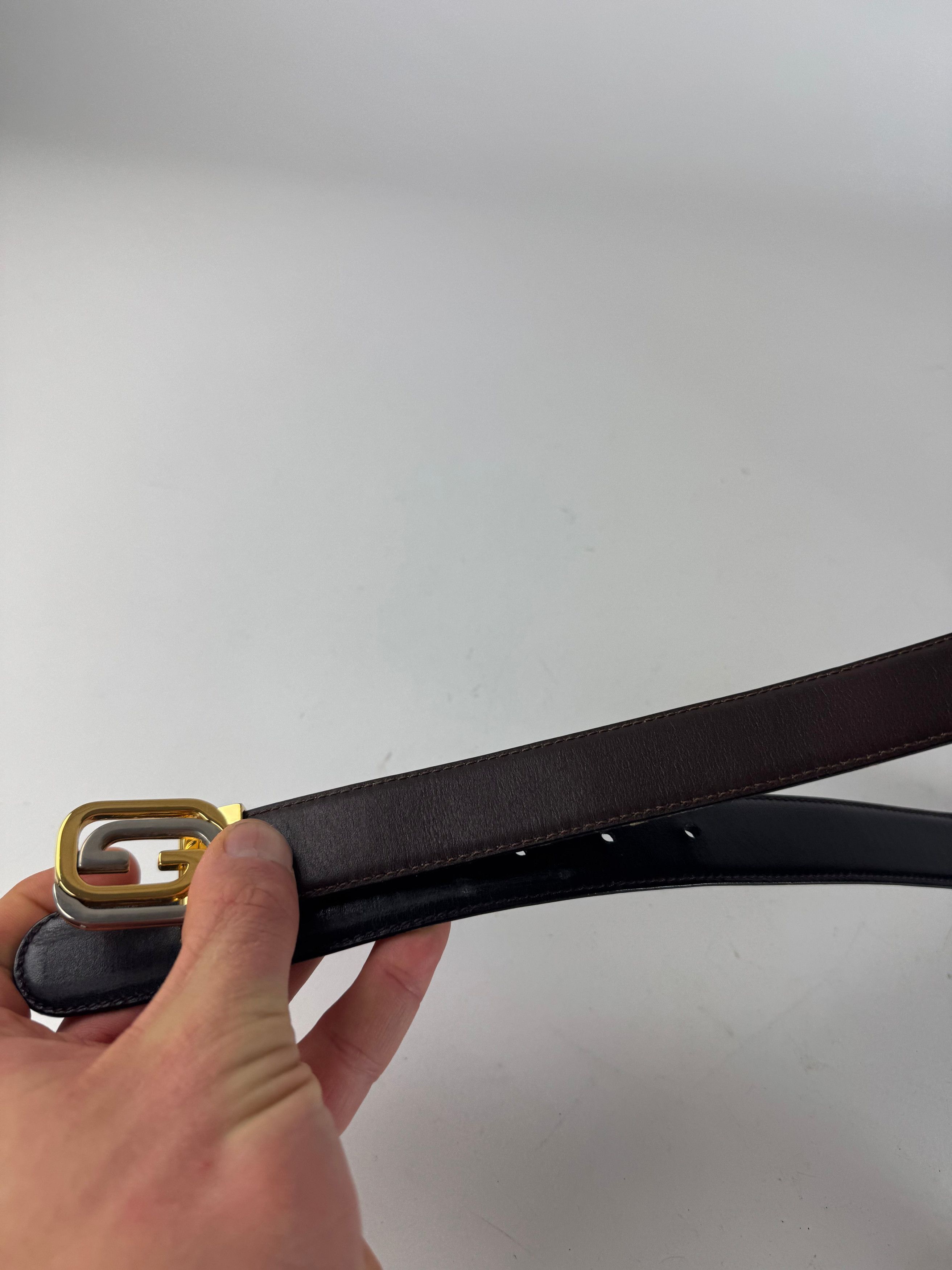 Gucci Vintage Leather Belt Brown Size ONE SIZE - 4 Thumbnail
