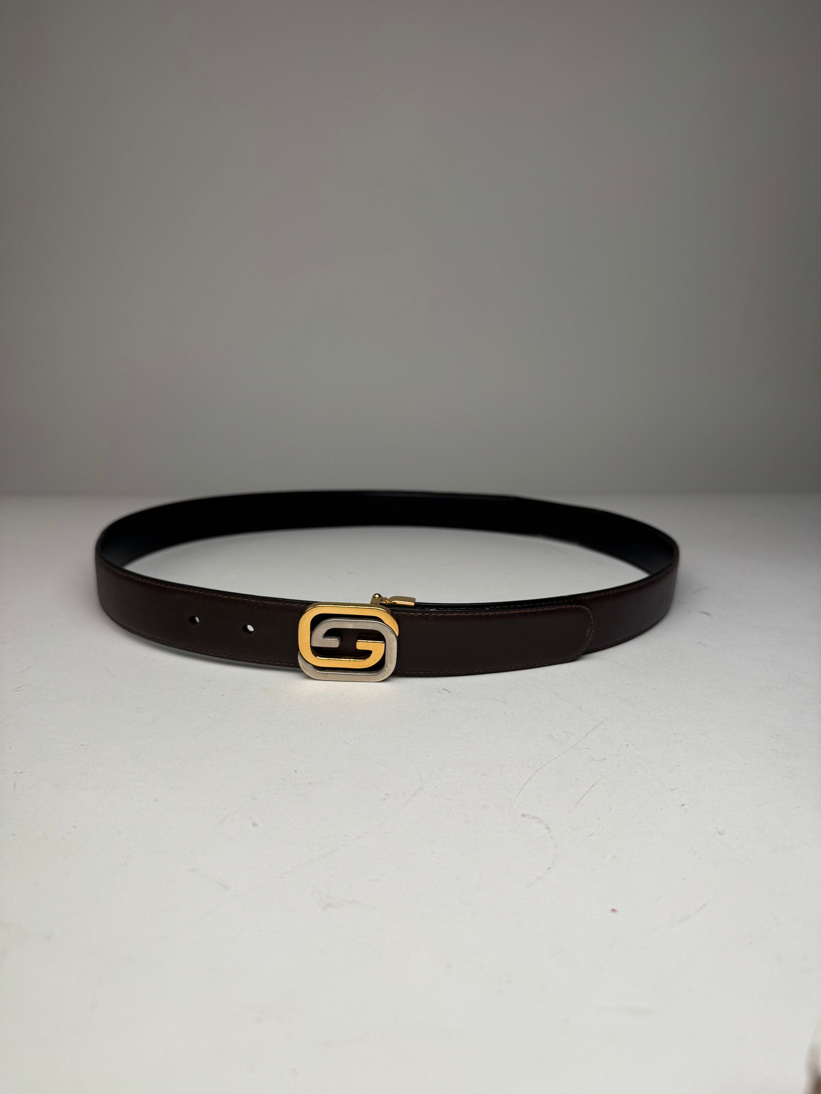 Gucci Vintage Leather Belt Brown Size ONE SIZE - 11 Thumbnail