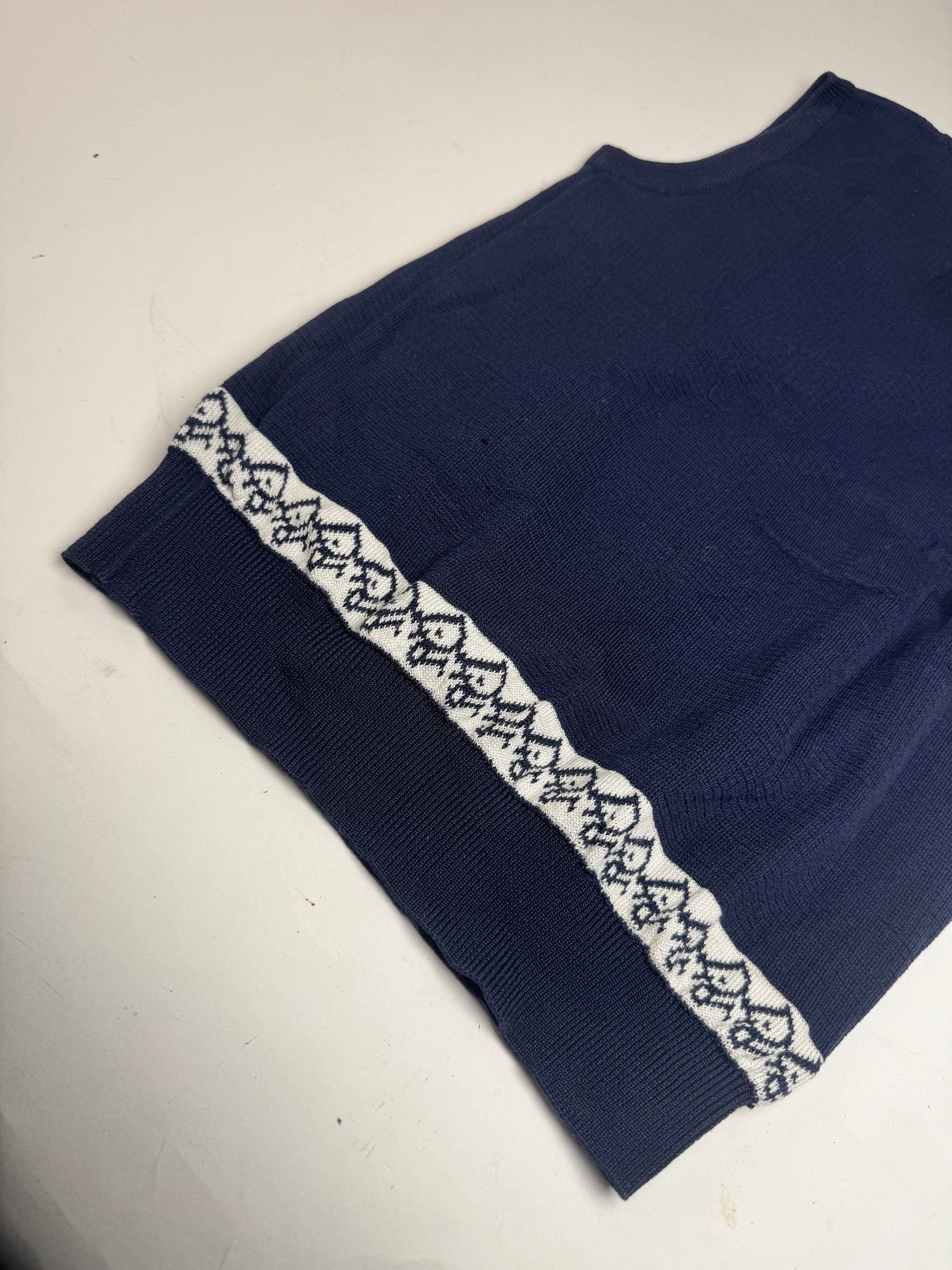 Dior Vintage Oblique Monogram Navy Vest / Top M Size M / US 6-8 / IT 42-44 - 10 Thumbnail