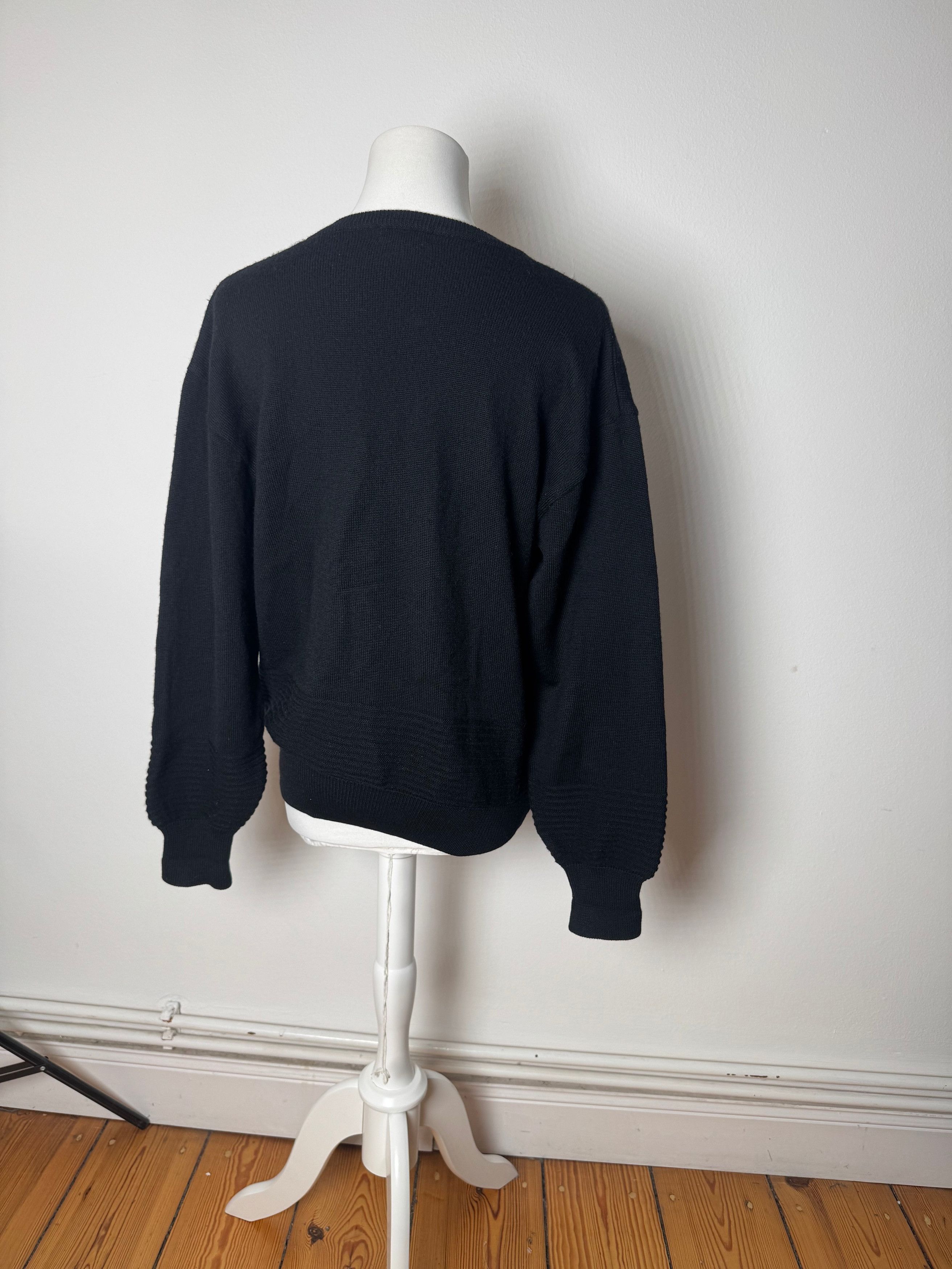 Balenciaga Vintage V-Neck Sweater Black L Size L / US 10 / IT 46 - 12 Thumbnail