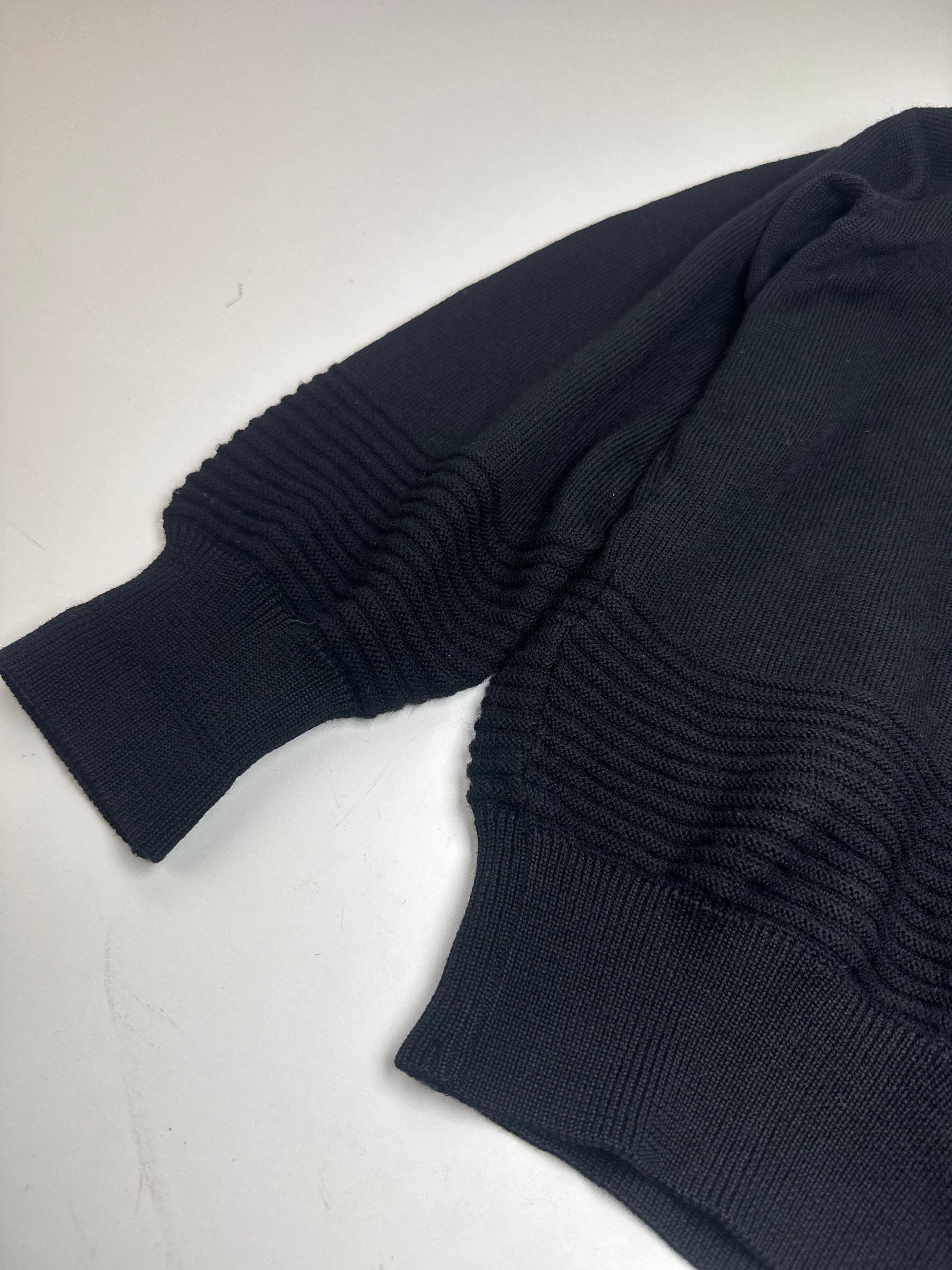 Balenciaga Vintage V-Neck Sweater Black L Size L / US 10 / IT 46 - 5 Thumbnail