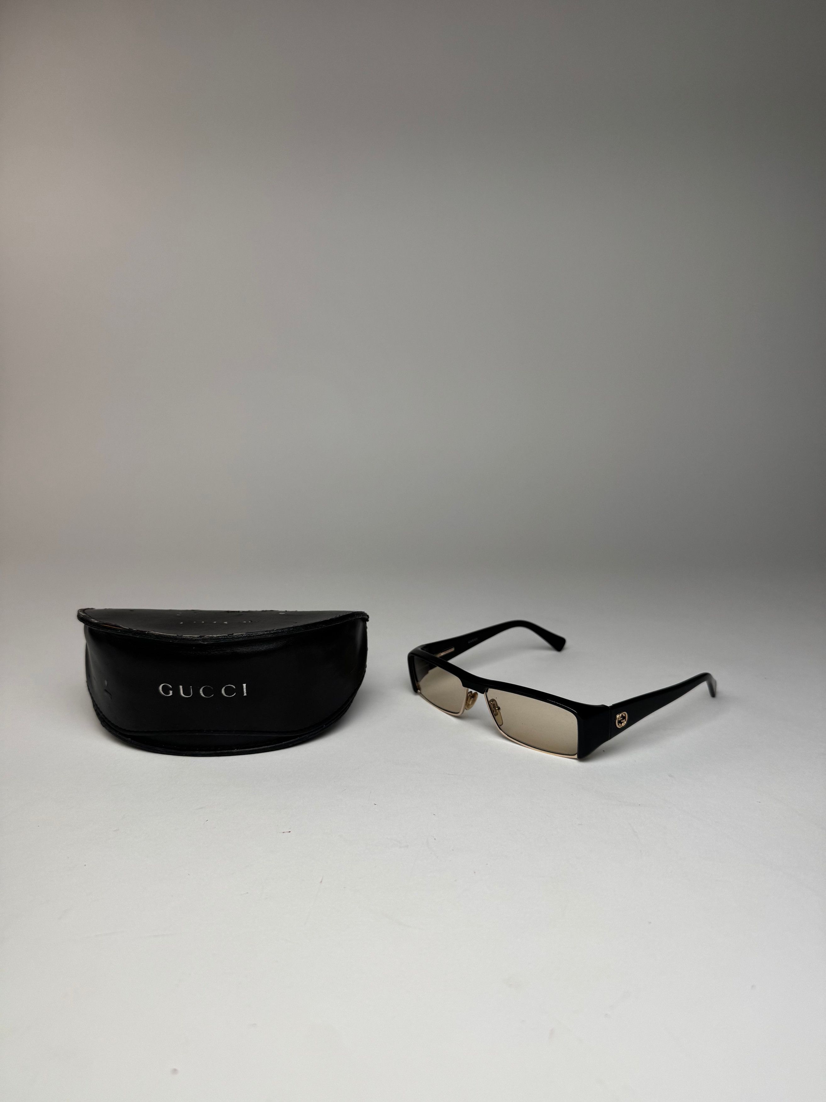Gucci Vintage Sunglasses Black Brown Size ONE SIZE - 2 Thumbnail