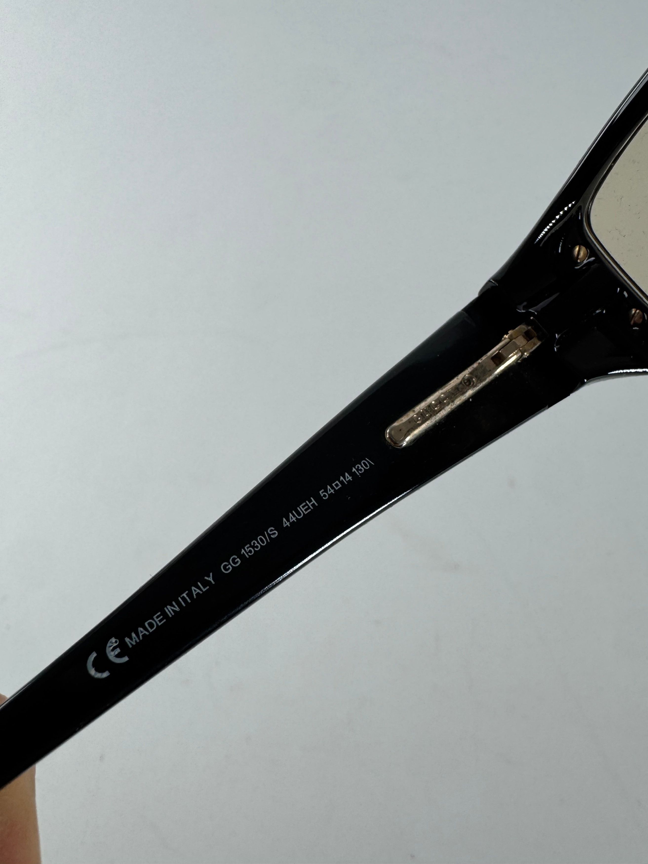Gucci Vintage Sunglasses Black Brown Size ONE SIZE - 6 Thumbnail
