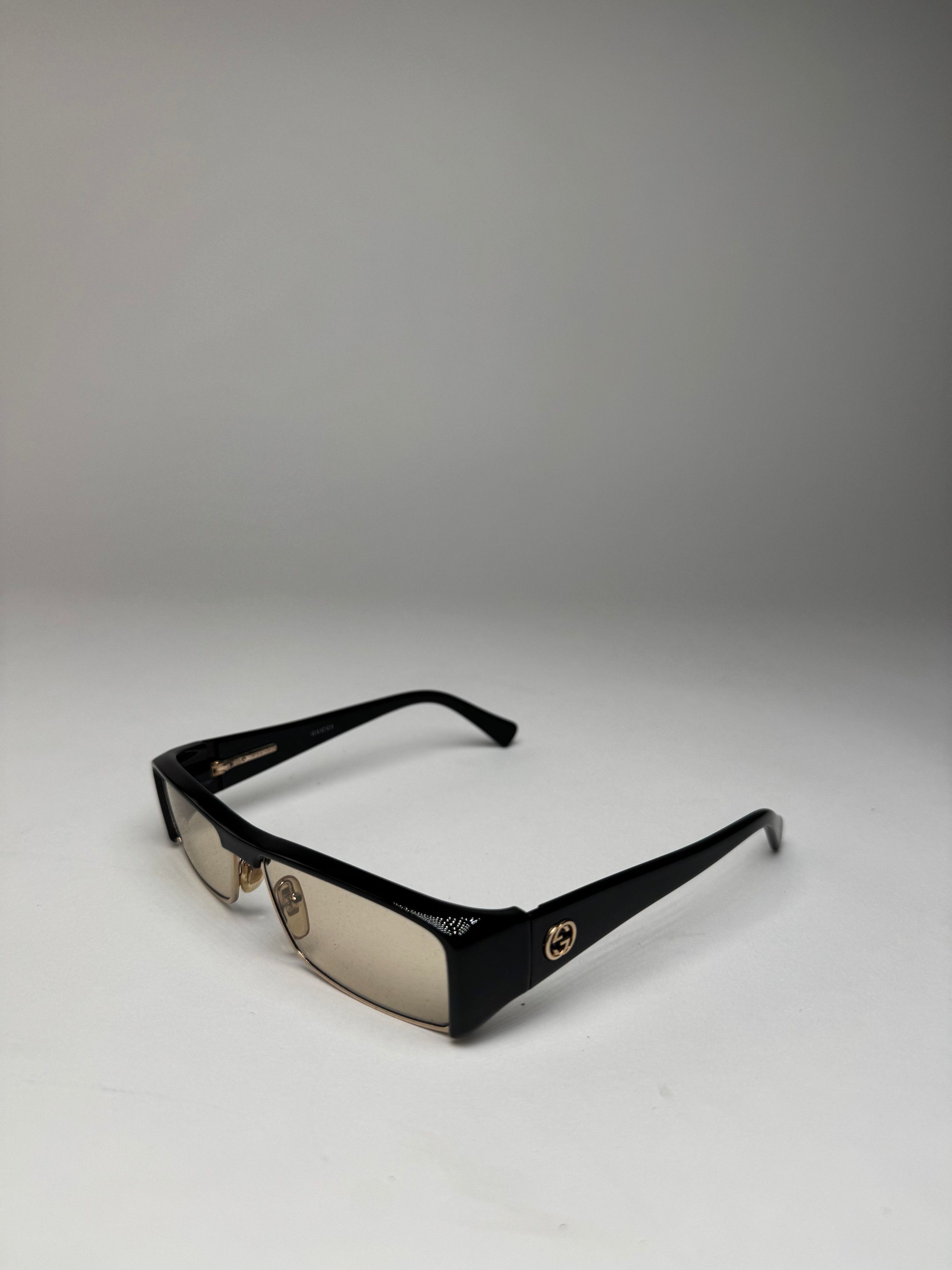 Gucci Vintage Sunglasses Black Brown Size ONE SIZE - 7 Thumbnail