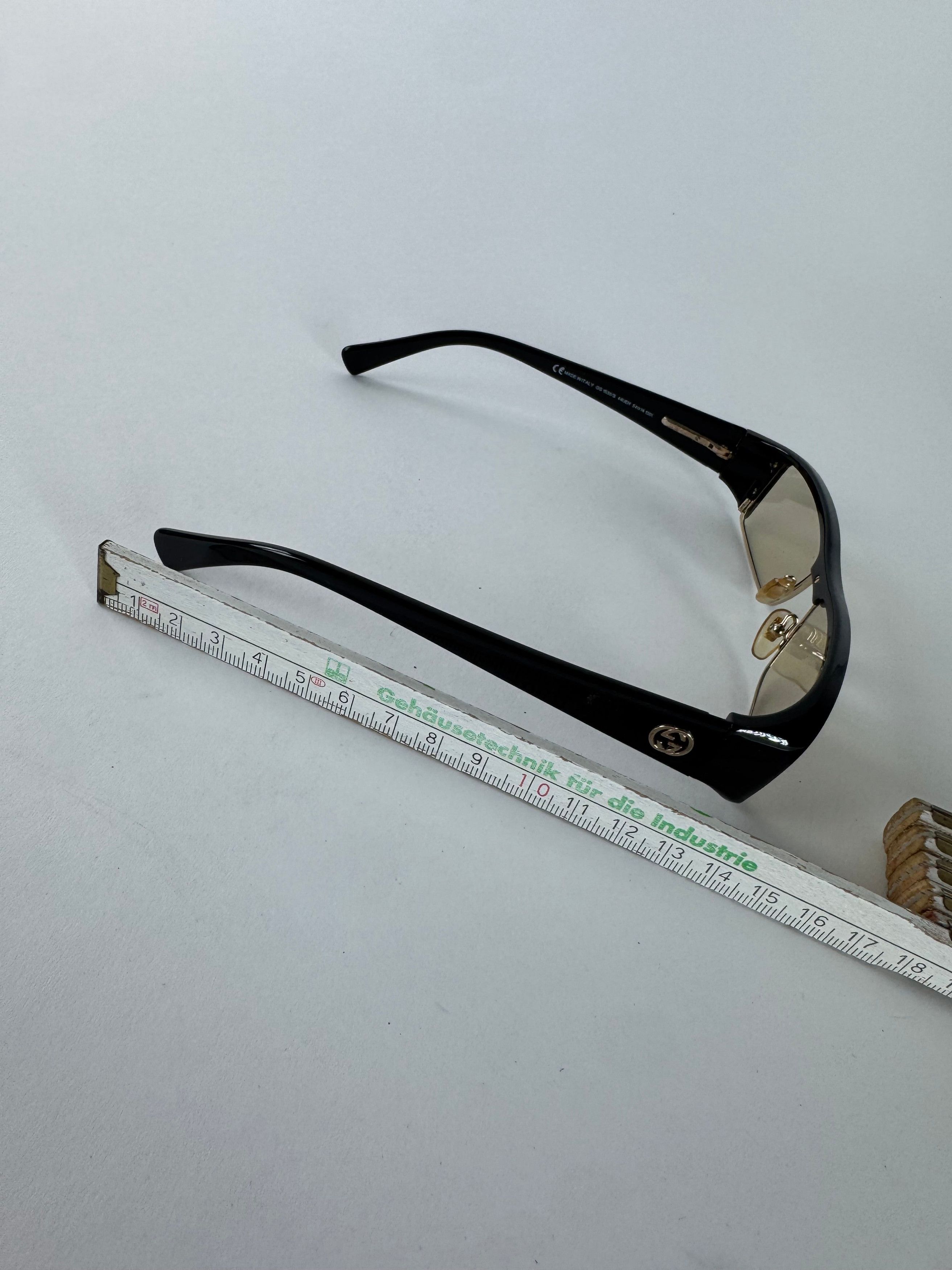 Gucci Vintage Sunglasses Black Brown Size ONE SIZE - 11 Thumbnail