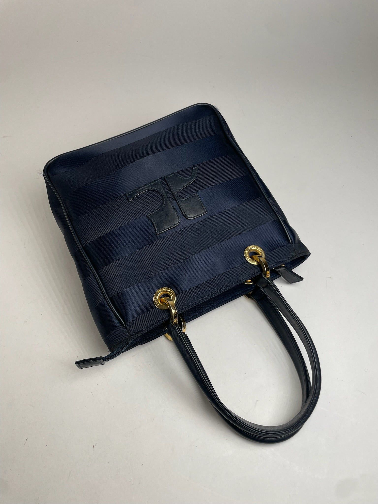 Courreges Vintage Monogram Bag Black Grey Size ONE SIZE - 5 Thumbnail