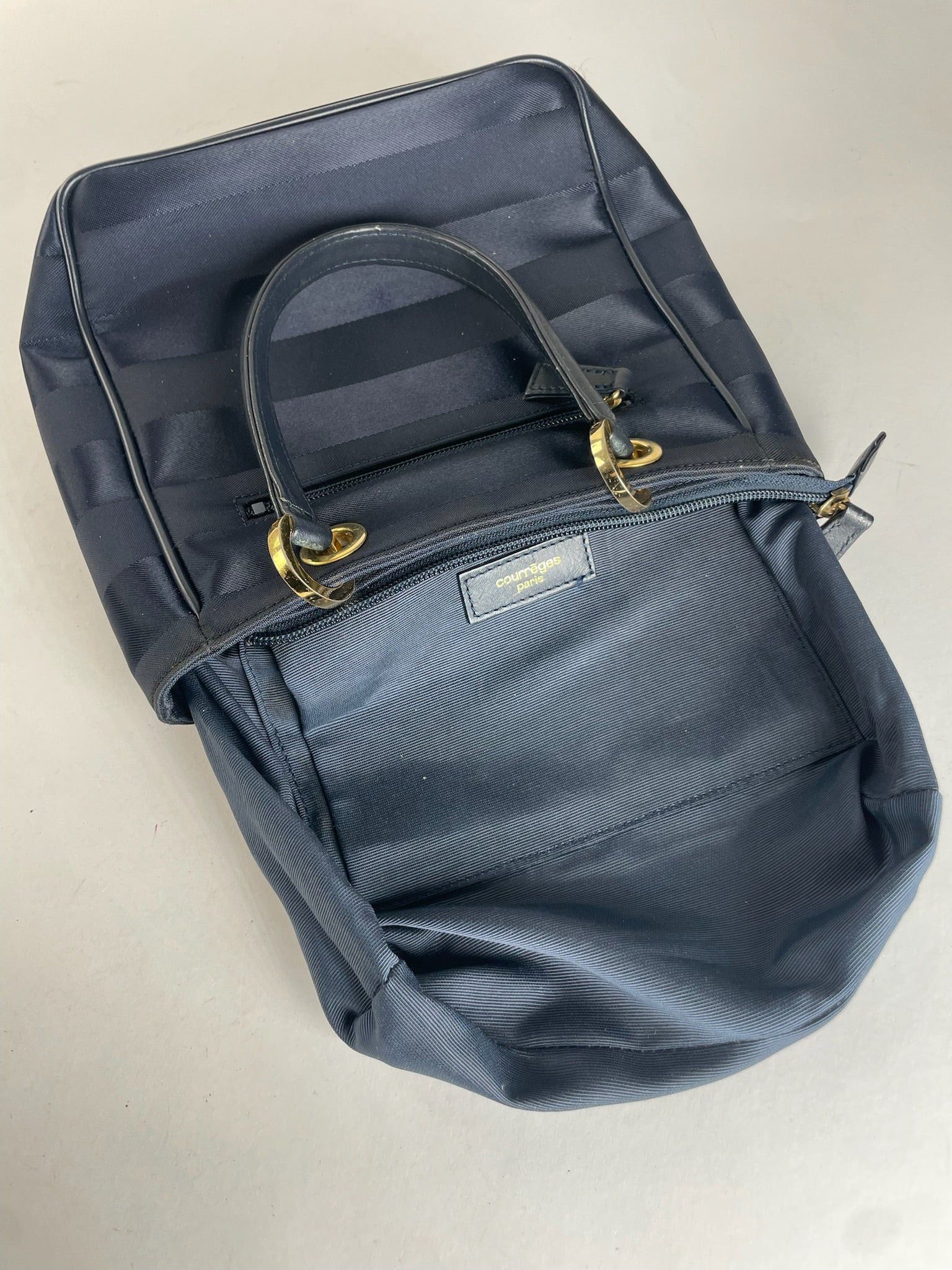 Courreges Vintage Monogram Bag Black Grey Size ONE SIZE - 3 Thumbnail