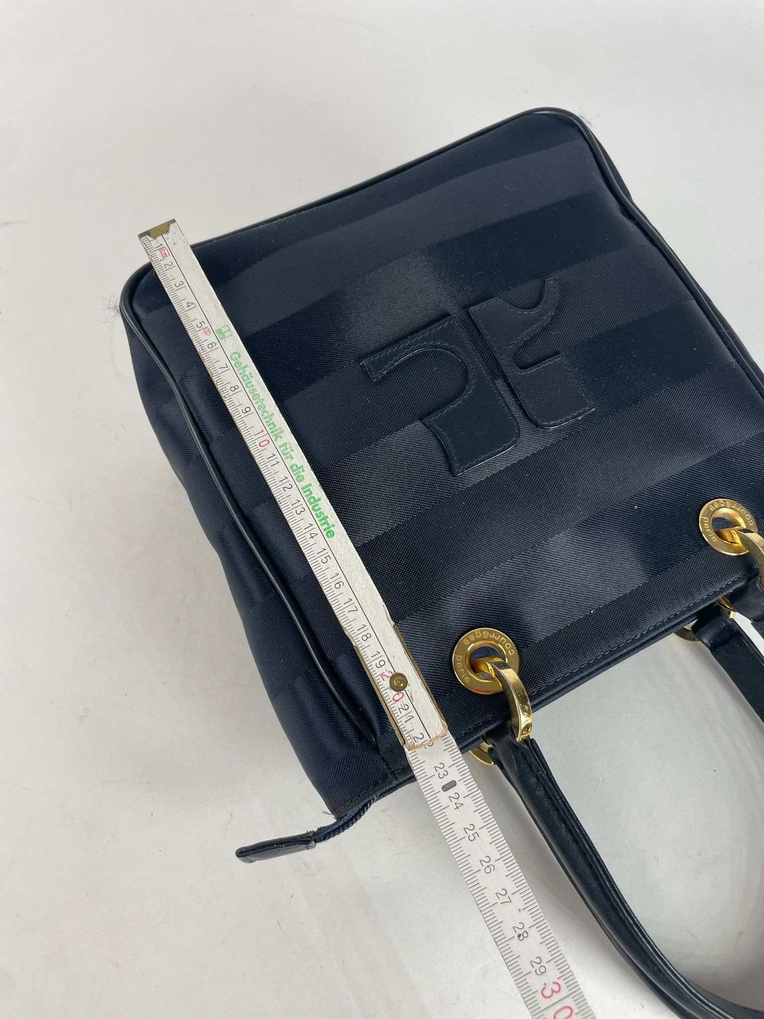 Courreges Vintage Monogram Bag Black Grey Size ONE SIZE - 11 Thumbnail