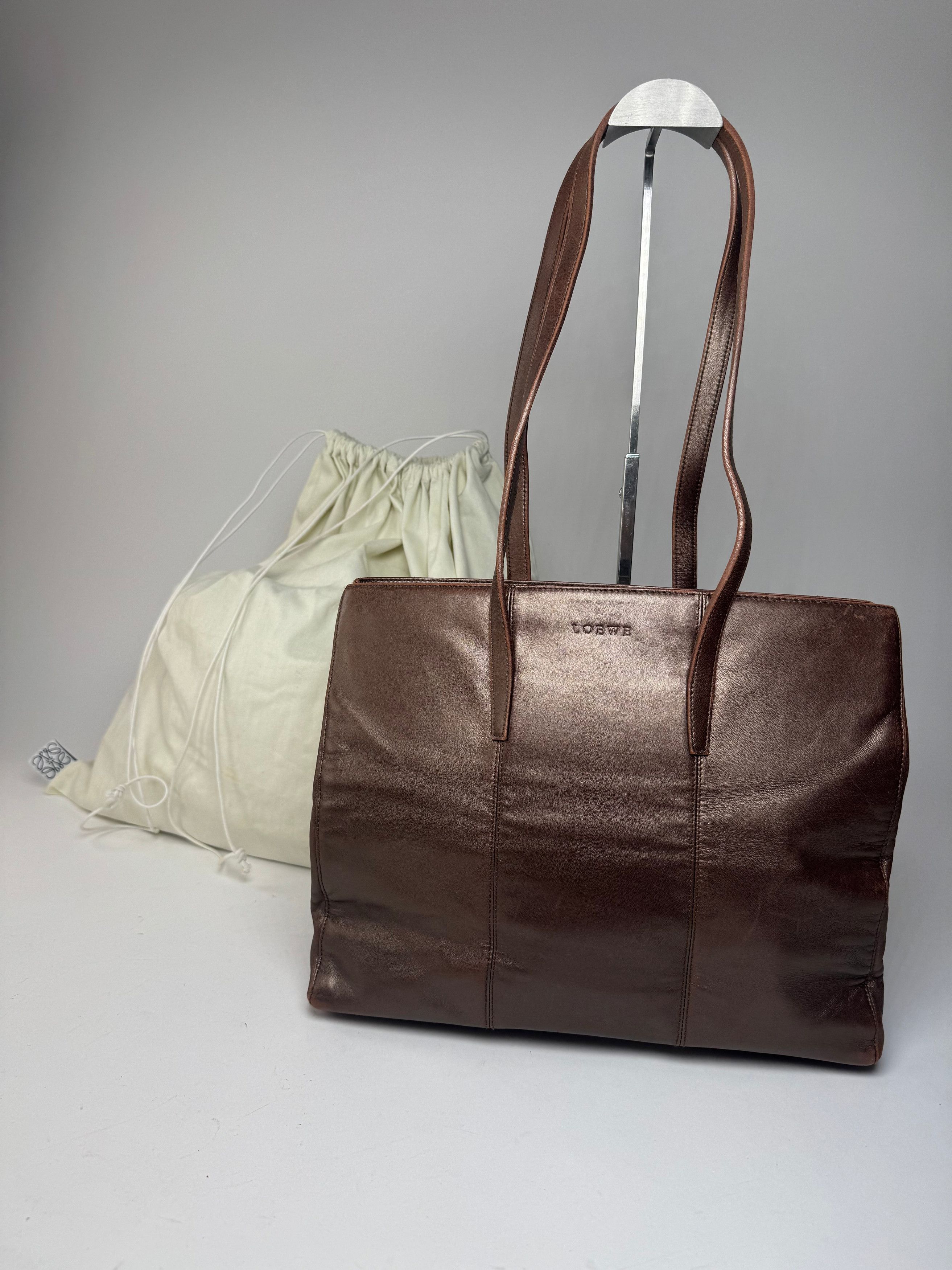 Loewe Vintage Madrid Leather Tote Bag Bronze Size ONE SIZE - 2 Thumbnail