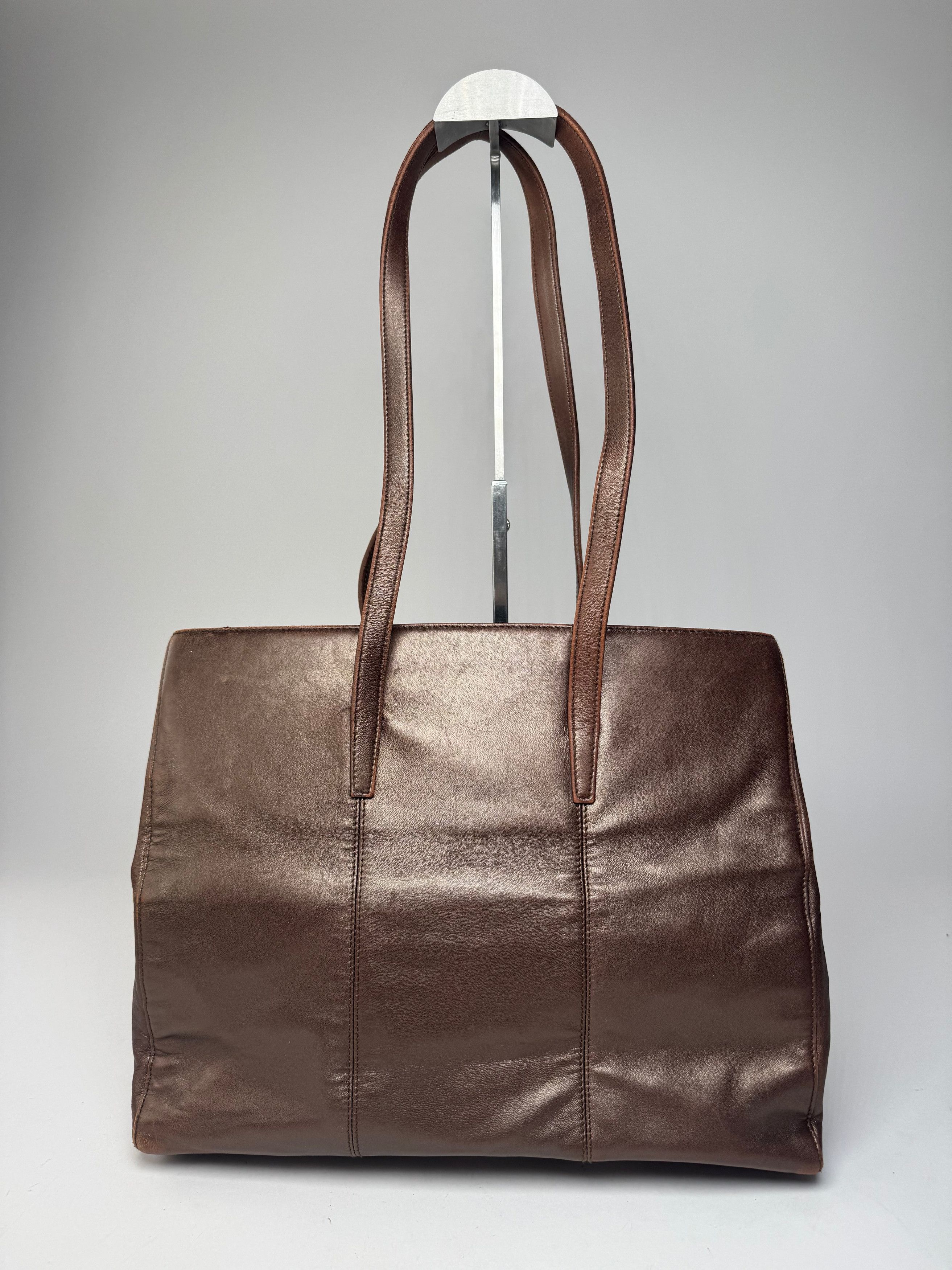 Loewe Vintage Madrid Leather Tote Bag Bronze Size ONE SIZE - 3 Thumbnail