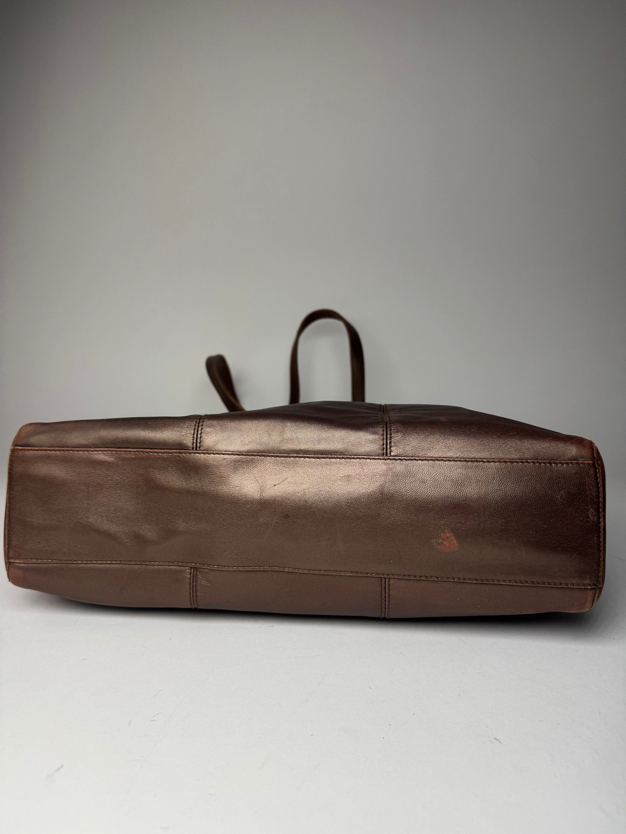 Loewe Vintage Madrid Leather Tote Bag Bronze Size ONE SIZE - 12 Thumbnail